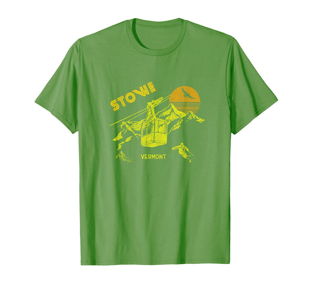 Stowe Vermont Skiing T-Shirt - Unique Graphic Men Women - T-Shirt, Sweatshirt, Hoodie