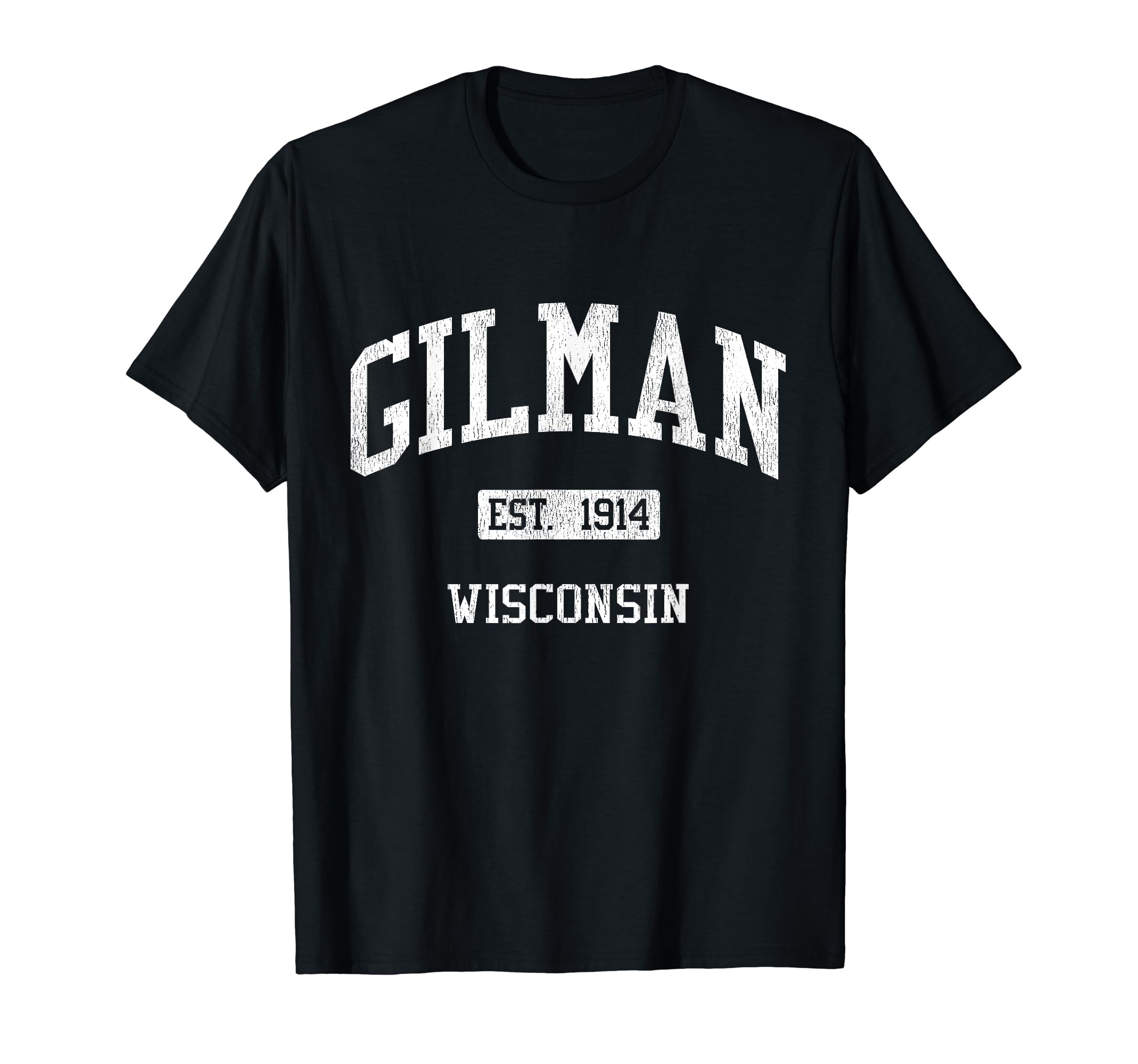 Gilman Wisconsin Wi Js04 Athletic T-Shirt - Minimalist Print for Adults - T-Shirt, Sweatshirt, Hoodie