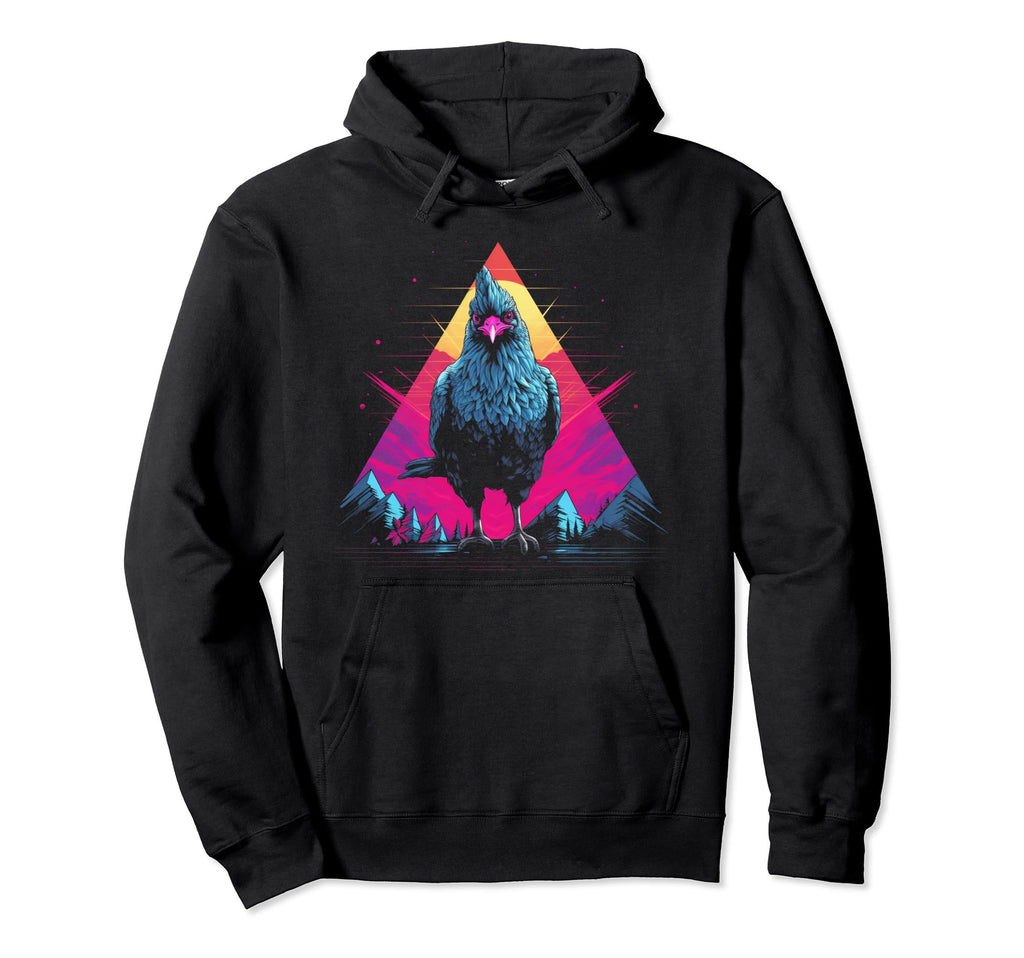 Chicken Vaporwave Retrowave Aesthetic Hoodie - Casual Everyday Wear Unisex - T-Shirt, Sweatshirt, Hoodie