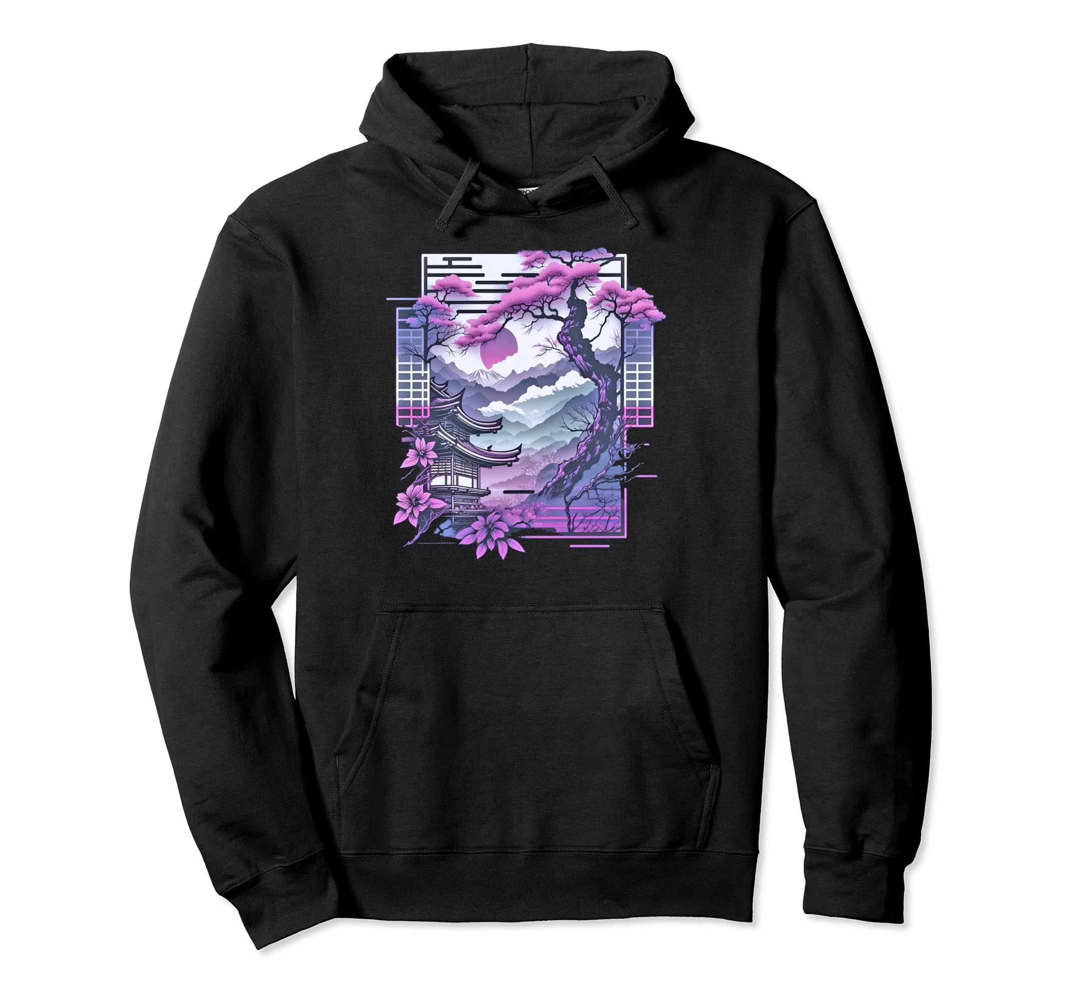 Japan Aesthetic Vaporwave Japanese City Hoodie - Fun Novelty Design Unisex - T-Shirt, Sweatshirt, Hoodie