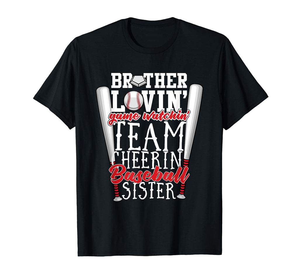 1 Baseball Sister Brother Loving T-Shirt - Custom Art Print Men Women - T-Shirt, Sweatshirt, Hoodie