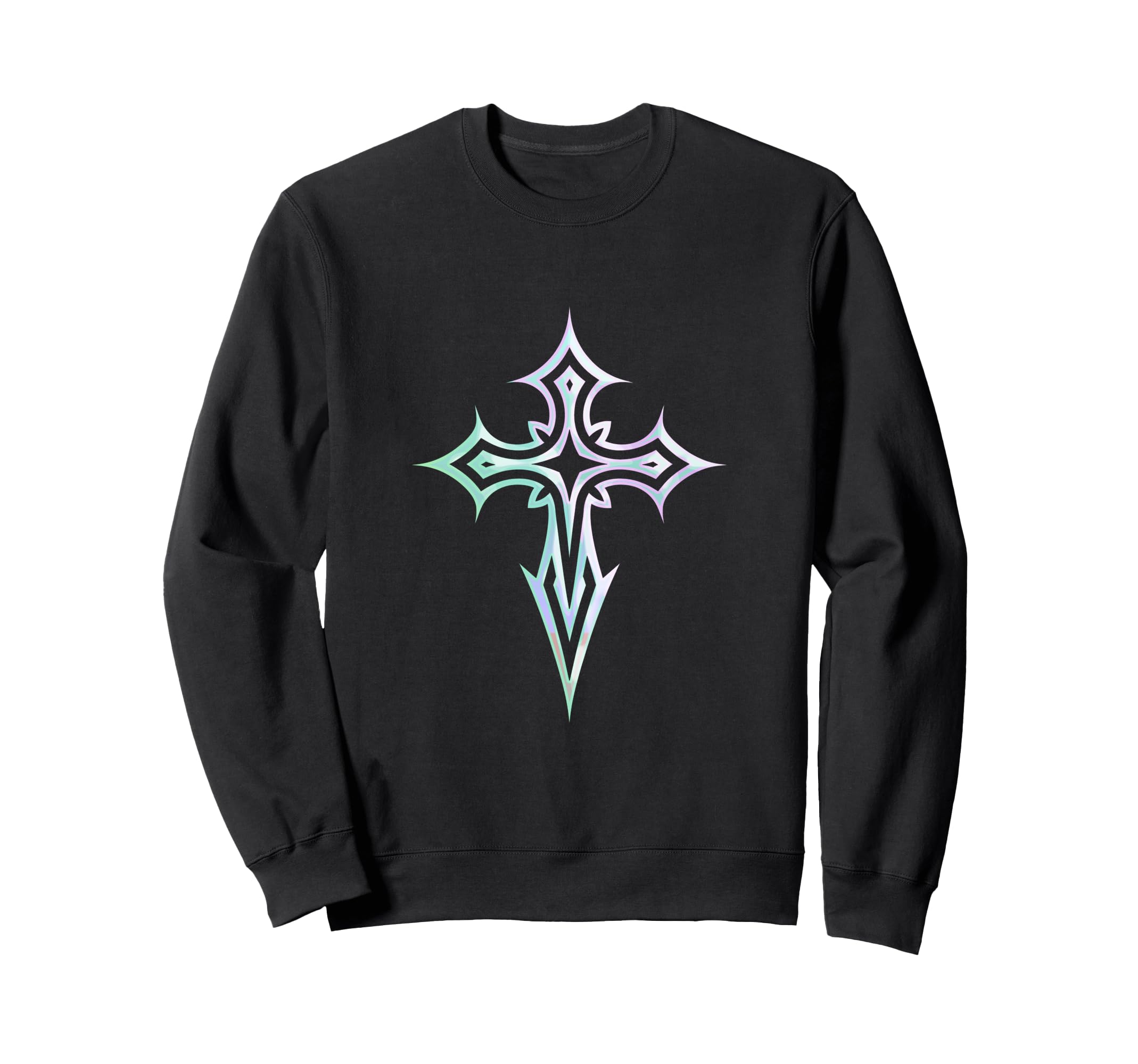 Gothic Cross Y2K Alt Aesthetic Emo Sweatshirt - Graphic Print Men Women - T-Shirt, Sweatshirt, Hoodie