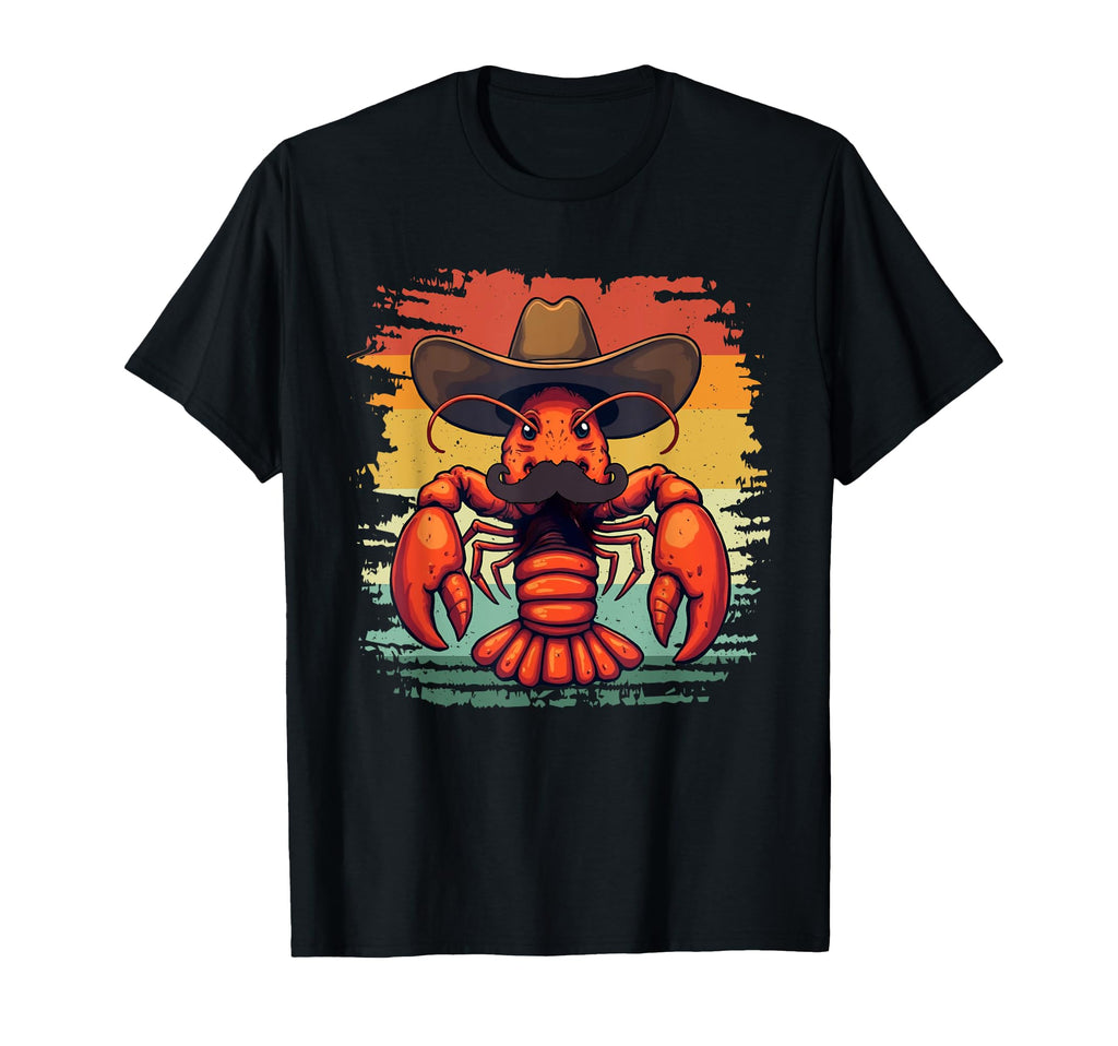 Crawfish Mustache Cajun Seafood Festival T-Shirt - Graphic Print Unisex - T-Shirt, Sweatshirt, Hoodie