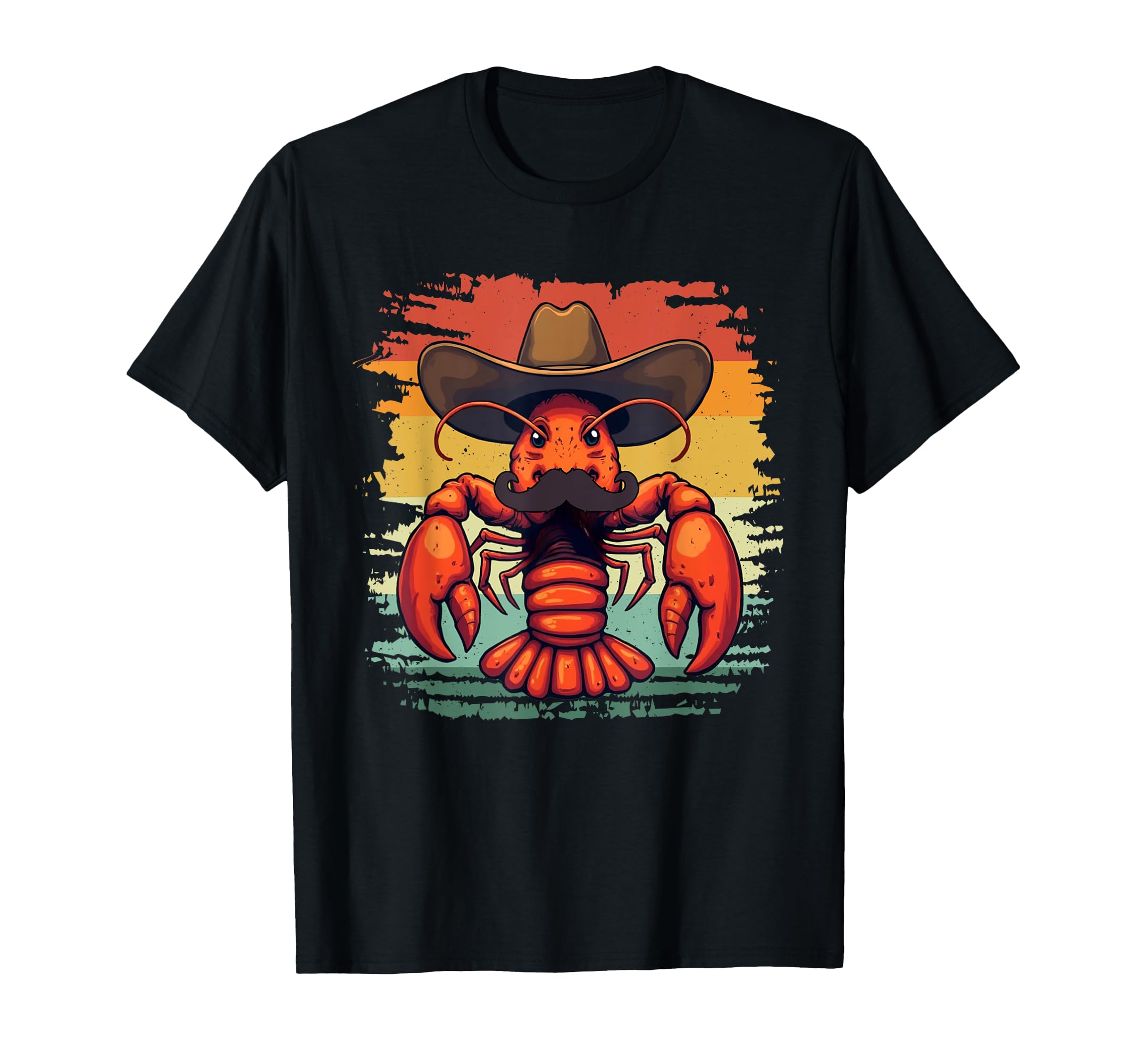 Crawfish Mustache Cajun Seafood Festival T-Shirt - Graphic Print Unisex - T-Shirt, Sweatshirt, Hoodie
