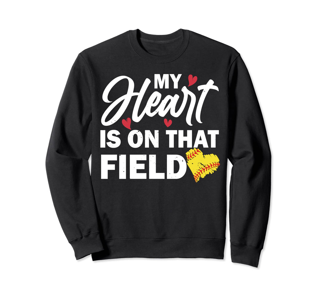 Womens My Heart Is That Field Sweatshirt - Minimalist Print Unisex - T-Shirt, Sweatshirt, Hoodie