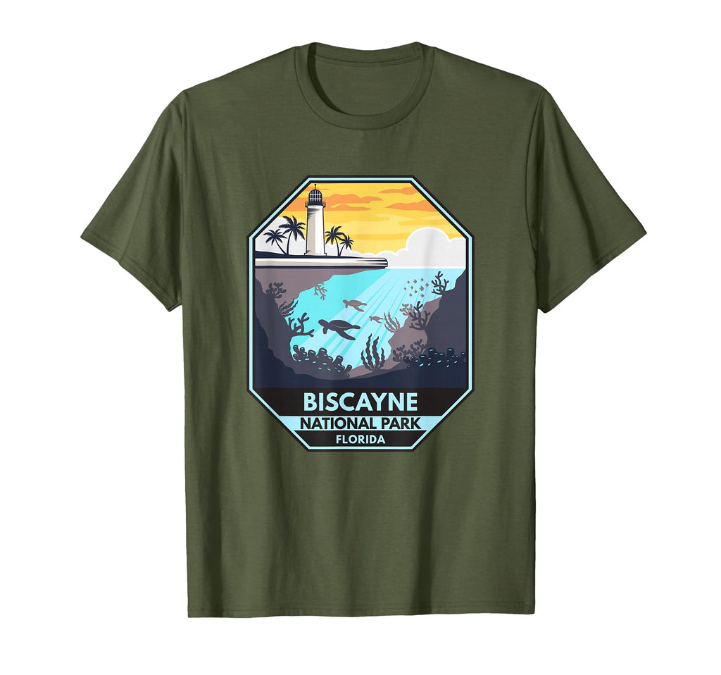 Biscayne National Park Florida Emblem T-Shirt - Streetwear Style Men Women - T-Shirt, Sweatshirt, Hoodie