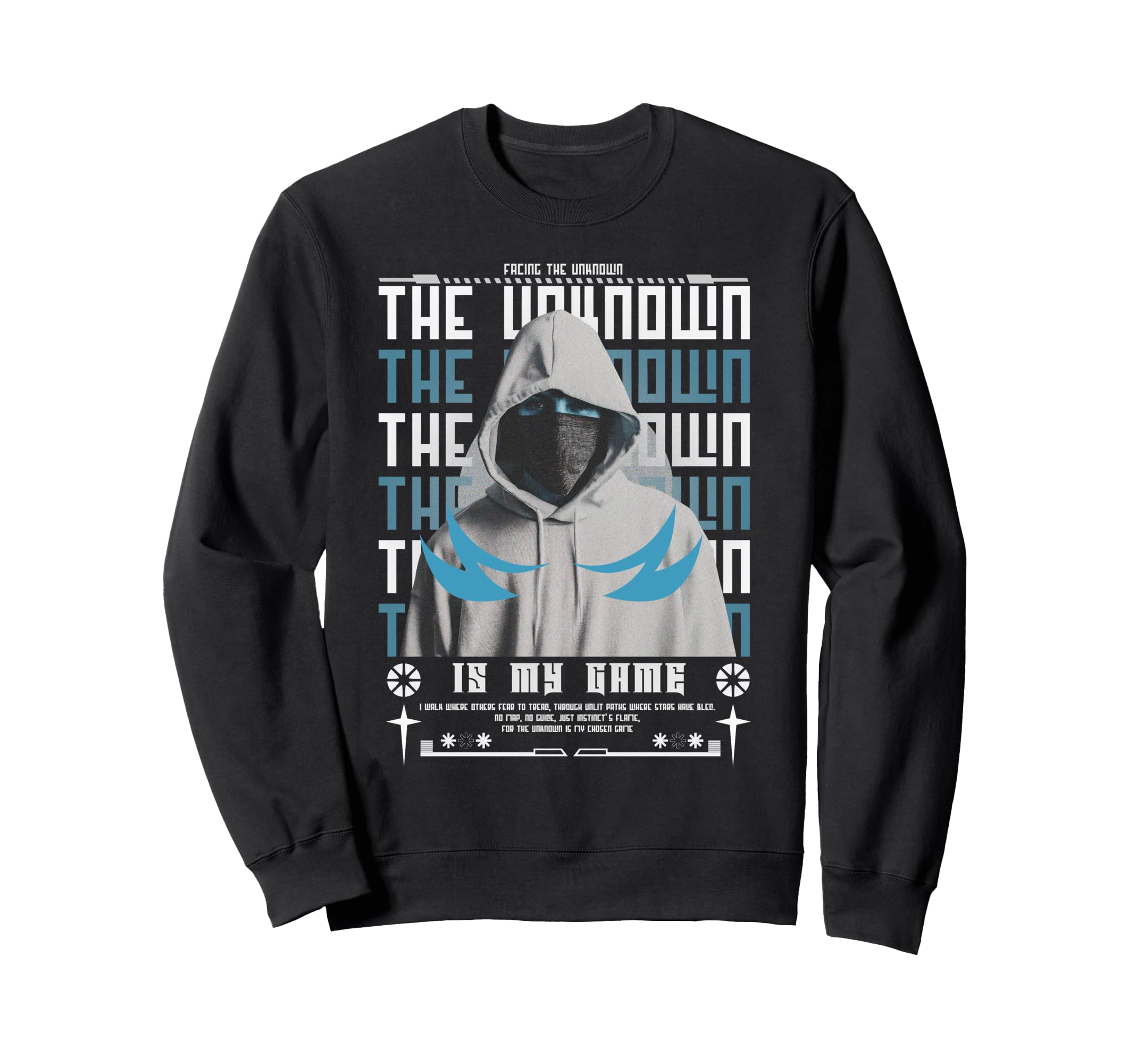 Y2K Unknown Bold Urban Graffiti Sweatshirt - Aesthetic Graphic for Adults - T-Shirt, Sweatshirt, Hoodie