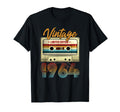 1964 62Nd Birthday Cassette Tape B Day T-Shirt - Trendy Graphic Unisex - T-Shirt, Sweatshirt, Hoodie