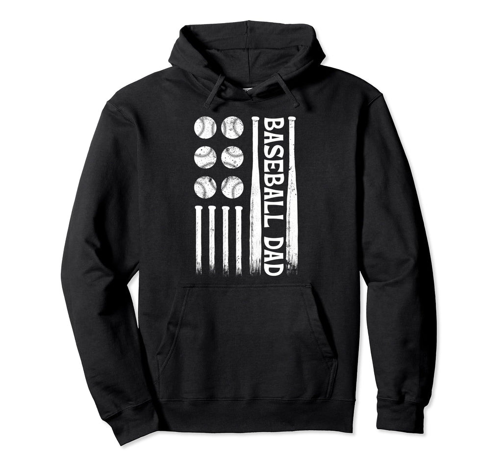 Patriotic Baseball Dad Sweatshirt - Fun Novelty Design Men Women - T-Shirt, Sweatshirt, Hoodie