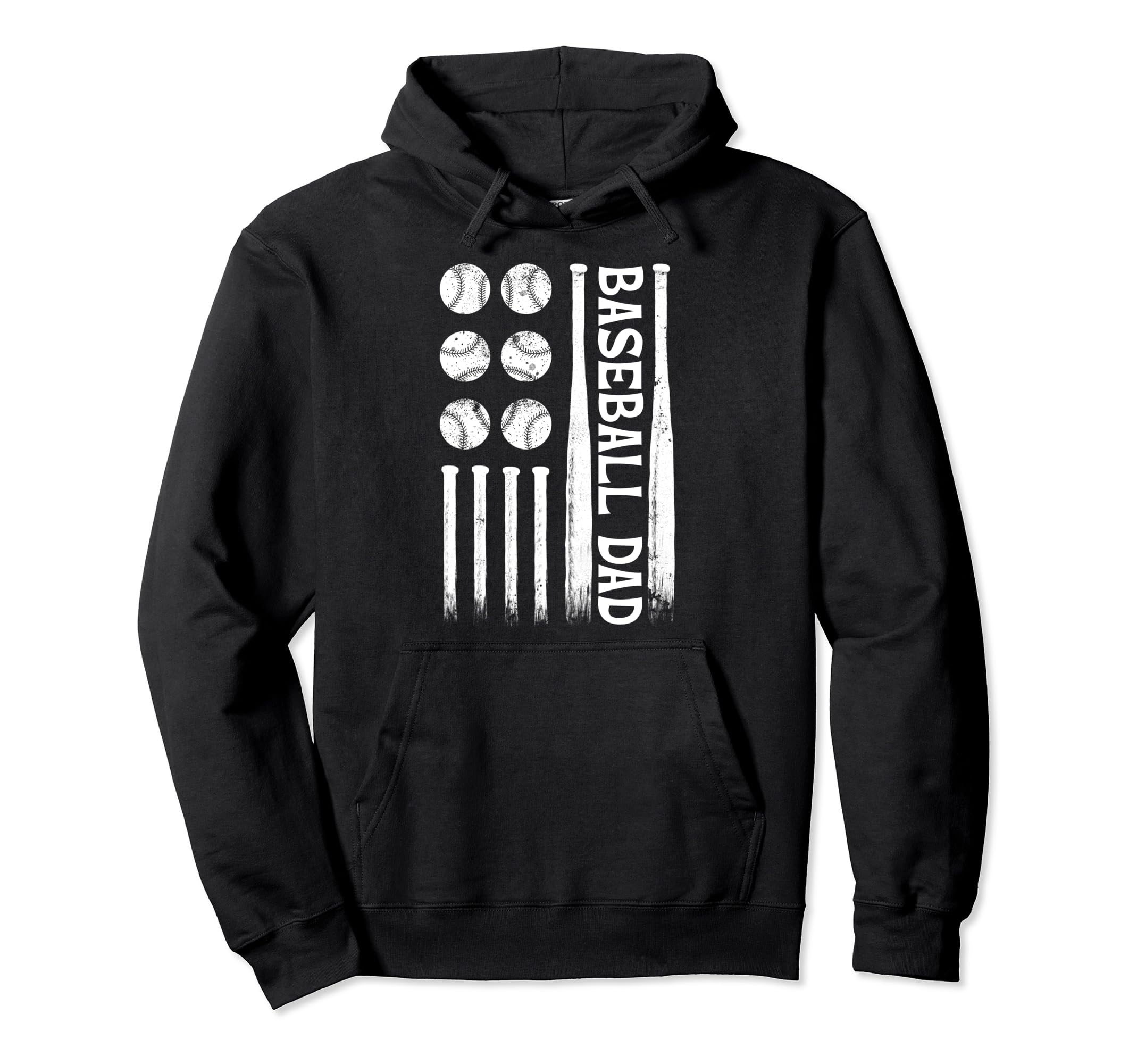 Patriotic Baseball Dad Sweatshirt - Fun Novelty Design Men Women - T-Shirt, Sweatshirt, Hoodie