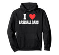 I Love Baseball Dads Awesome Little Hoodie - Unique Graphic Men Women - T-Shirt, Sweatshirt, Hoodie