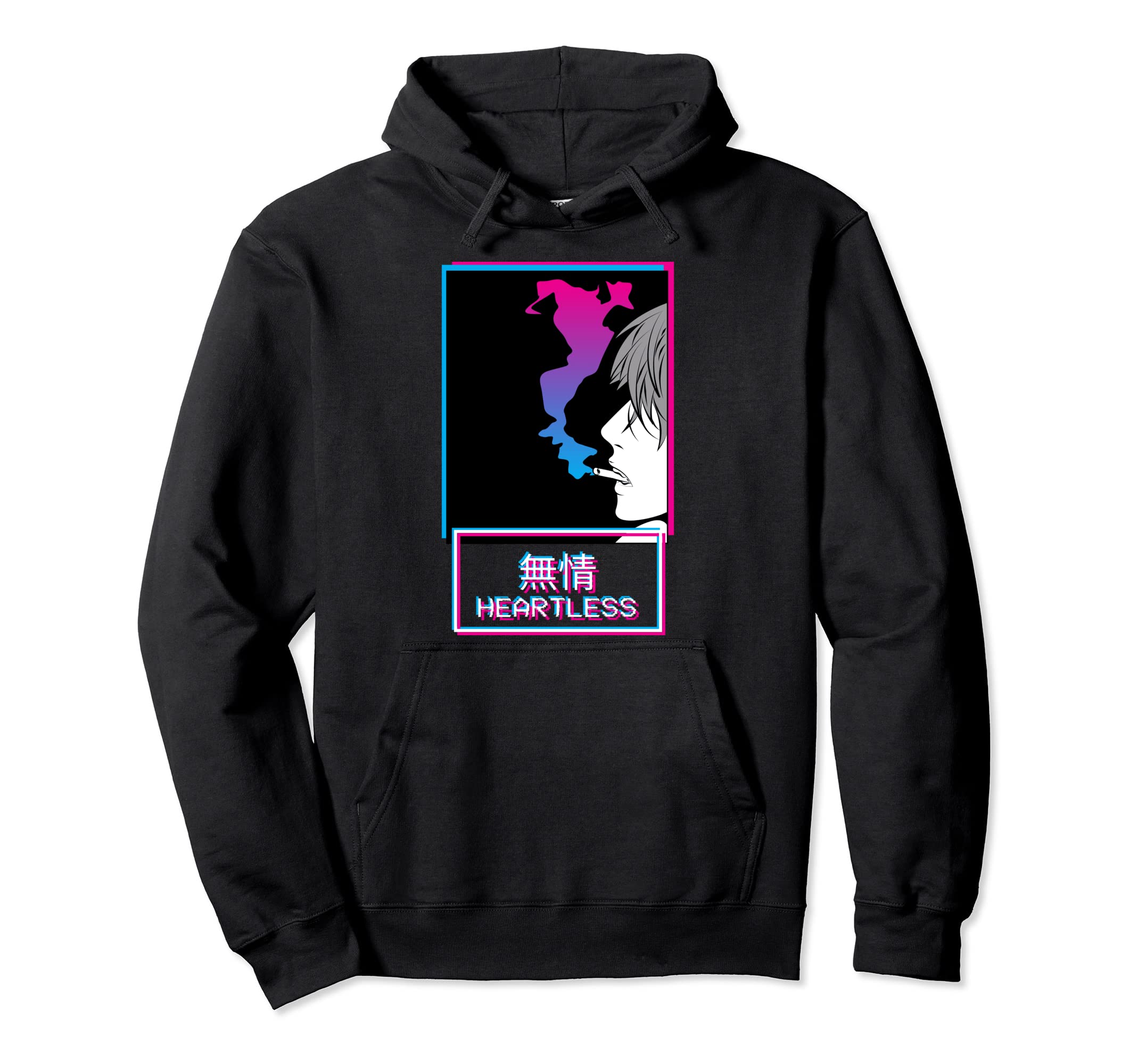 Heartless Anti Social Anime Japanese Hoodie - Novelty Apparel Unisex - T-Shirt, Sweatshirt, Hoodie