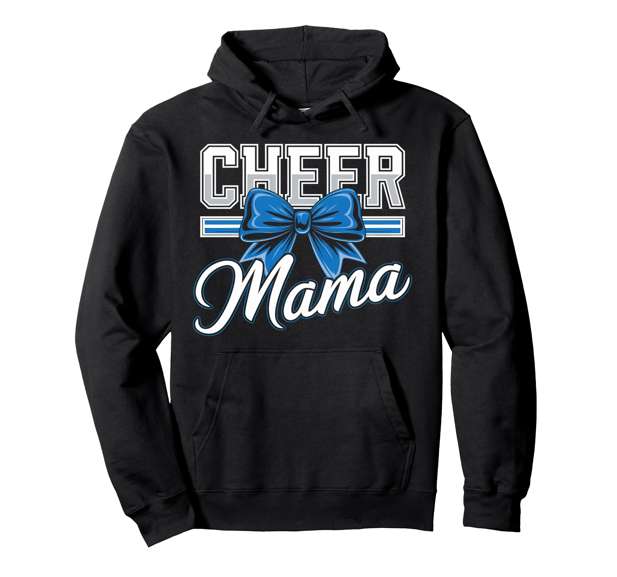 Cheer Mom Mother Bow Cheerleader Game Hoodie - Minimalist Print for Adults - T-Shirt, Sweatshirt, Hoodie