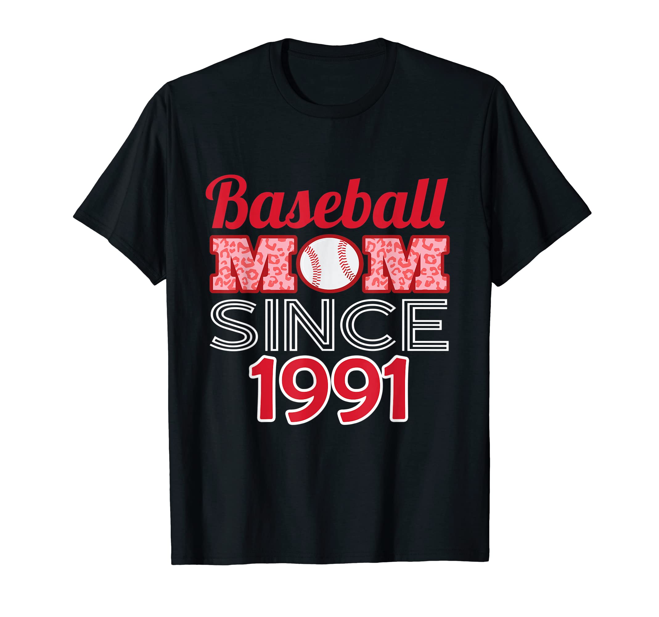 Baseball Mom Since 1991 T-Shirt - Minimalist Print for Adults - T-Shirt, Sweatshirt, Hoodie
