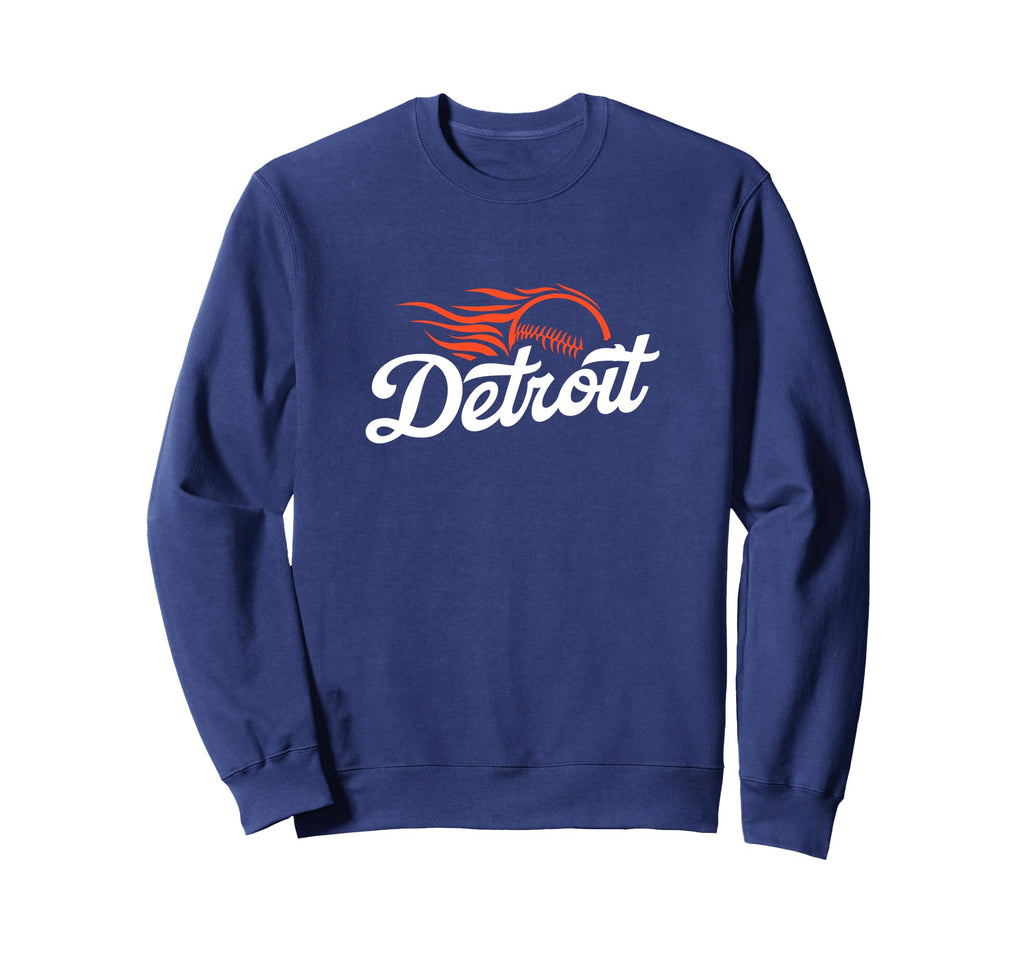 Detroit Baseball Minimalist Sweatshirt - Casual Everyday Wear for Adults - T-Shirt, Sweatshirt, Hoodie