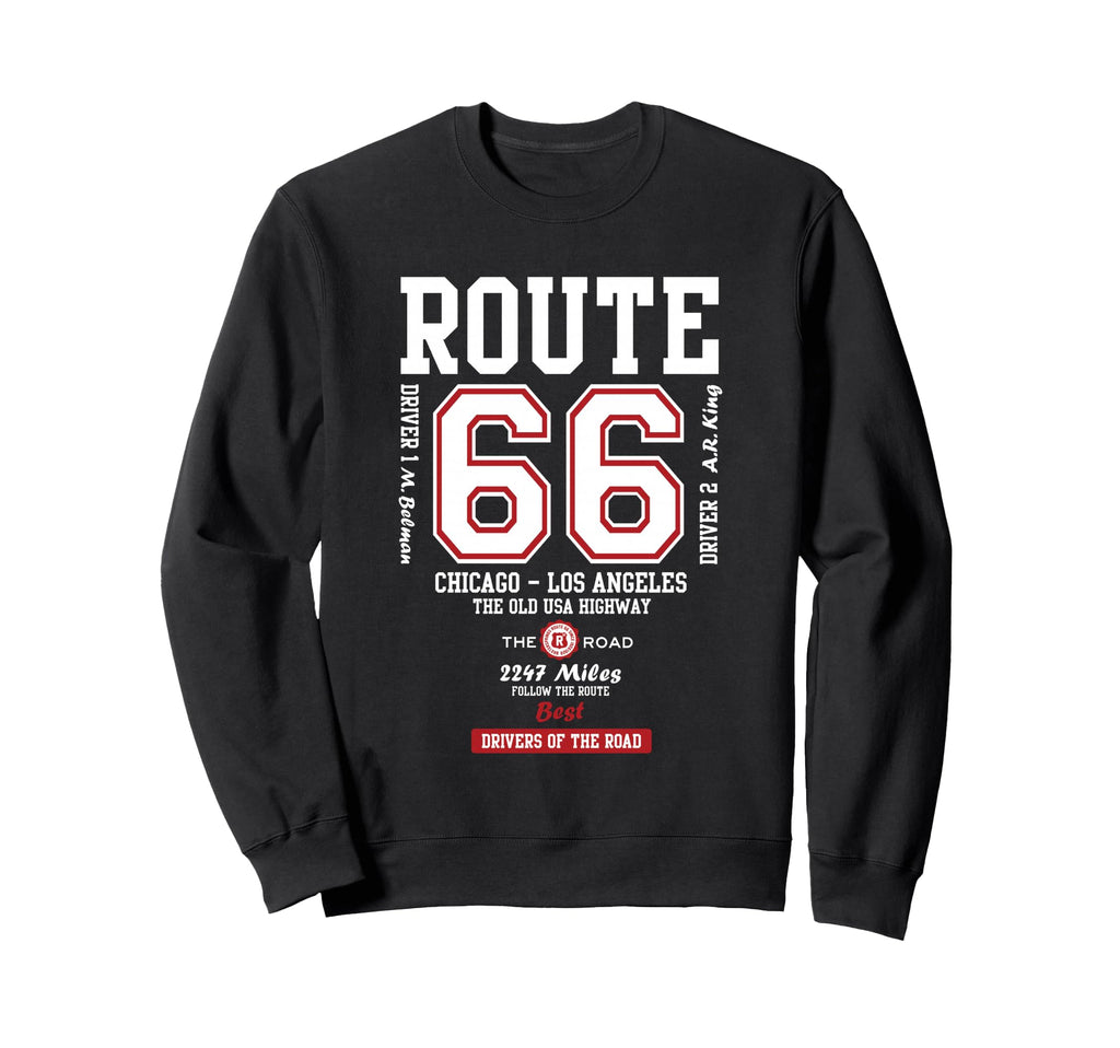 Route 66 Old Usa Highway Sweatshirt - Aesthetic Graphic Men Women - T-Shirt, Sweatshirt, Hoodie