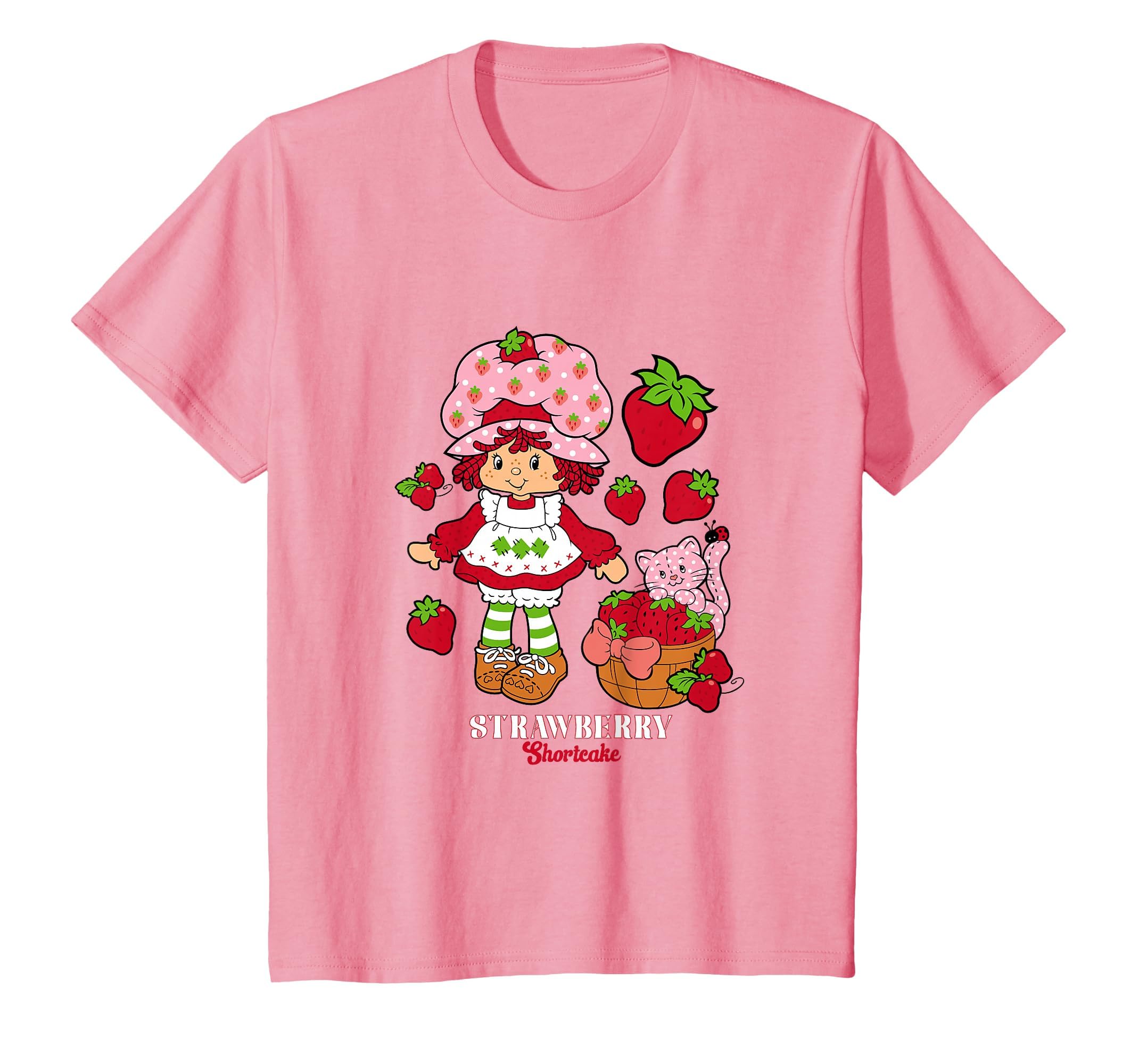 Strawberry Shortcake Kitty Custard T-Shirt - Trendy Graphic for Adults - T-Shirt, Sweatshirt, Hoodie