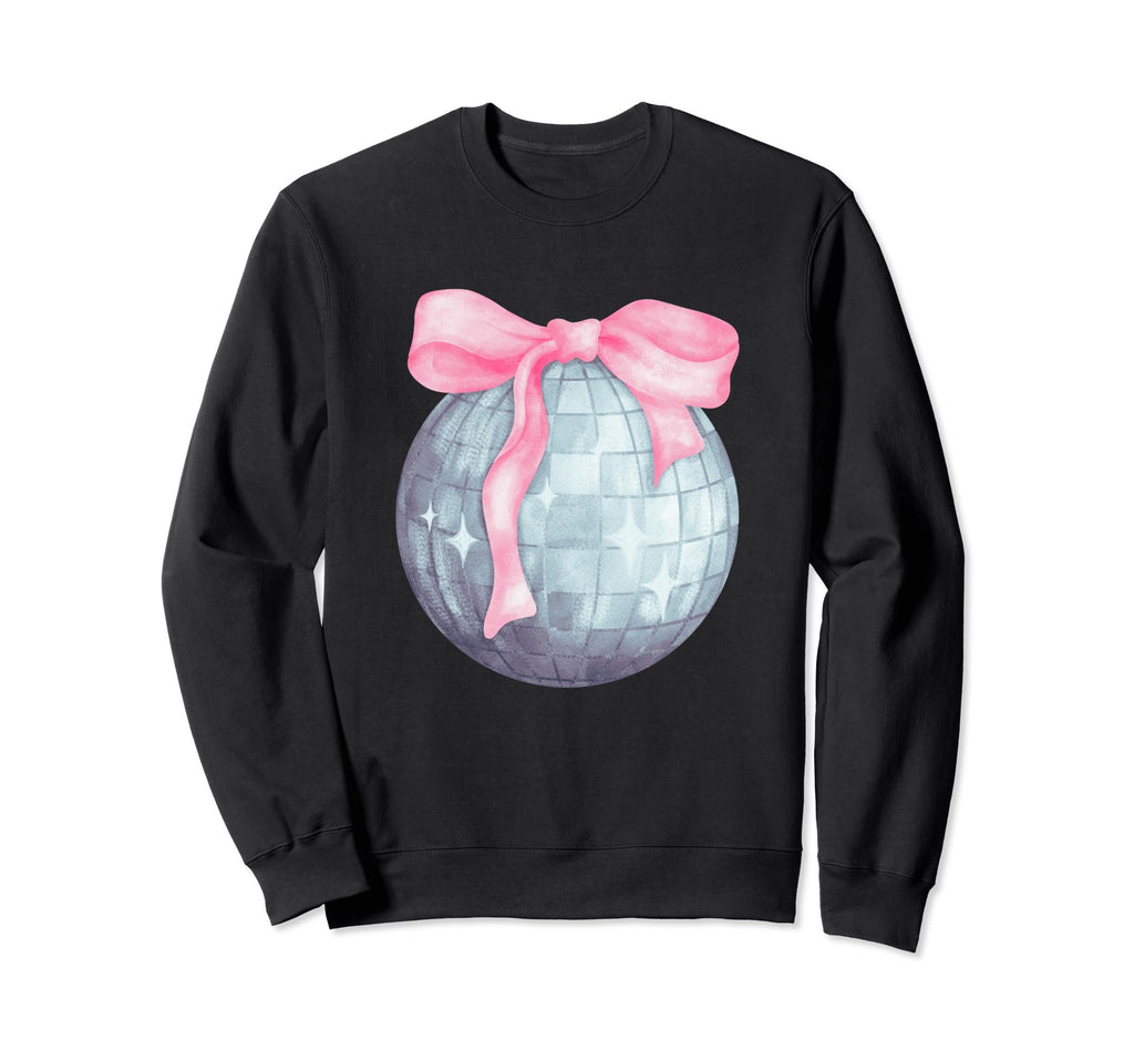 Disco Ball Coquette Girly Sweatshirt - Streetwear Style for Adults - T-Shirt, Sweatshirt, Hoodie