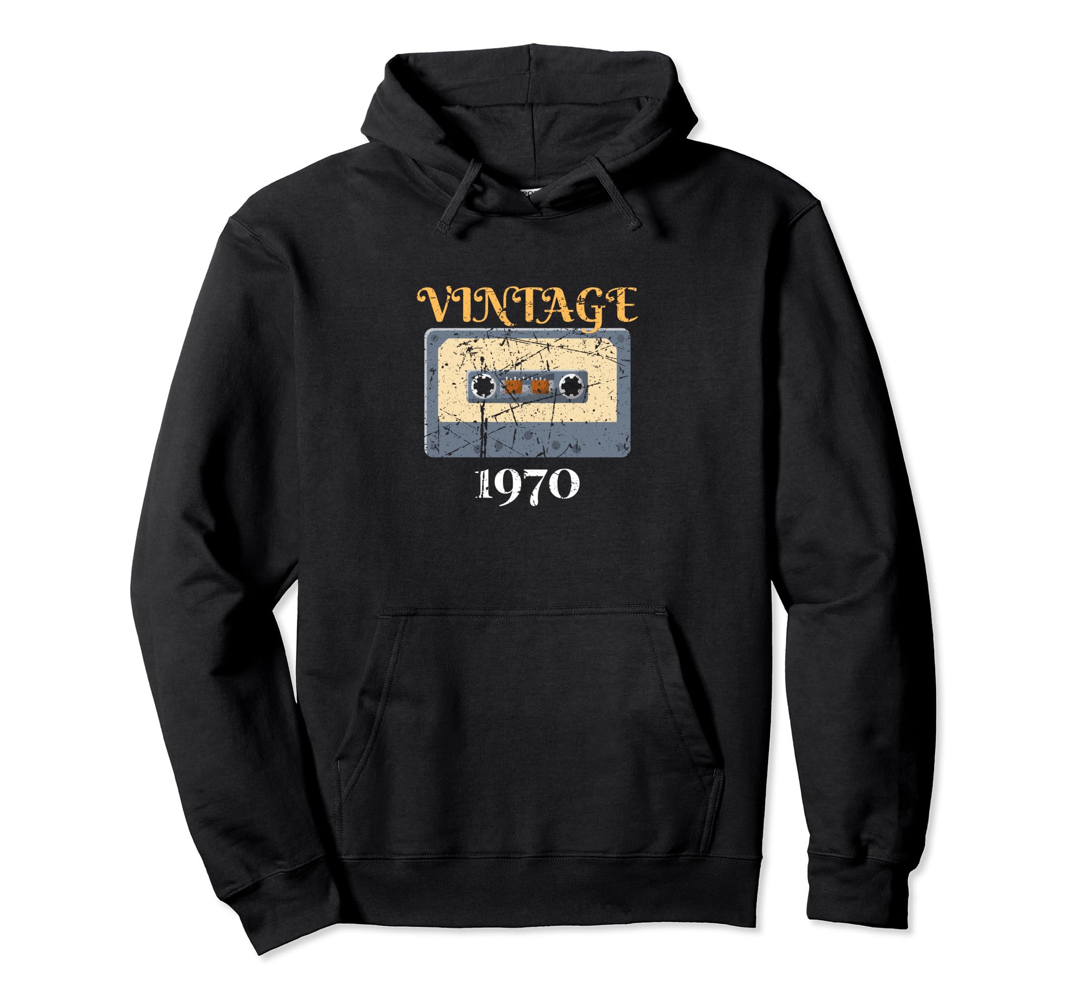 1970 Cassette Tape Music Lover Hoodie - Custom Art Print Men Women - T-Shirt, Sweatshirt, Hoodie