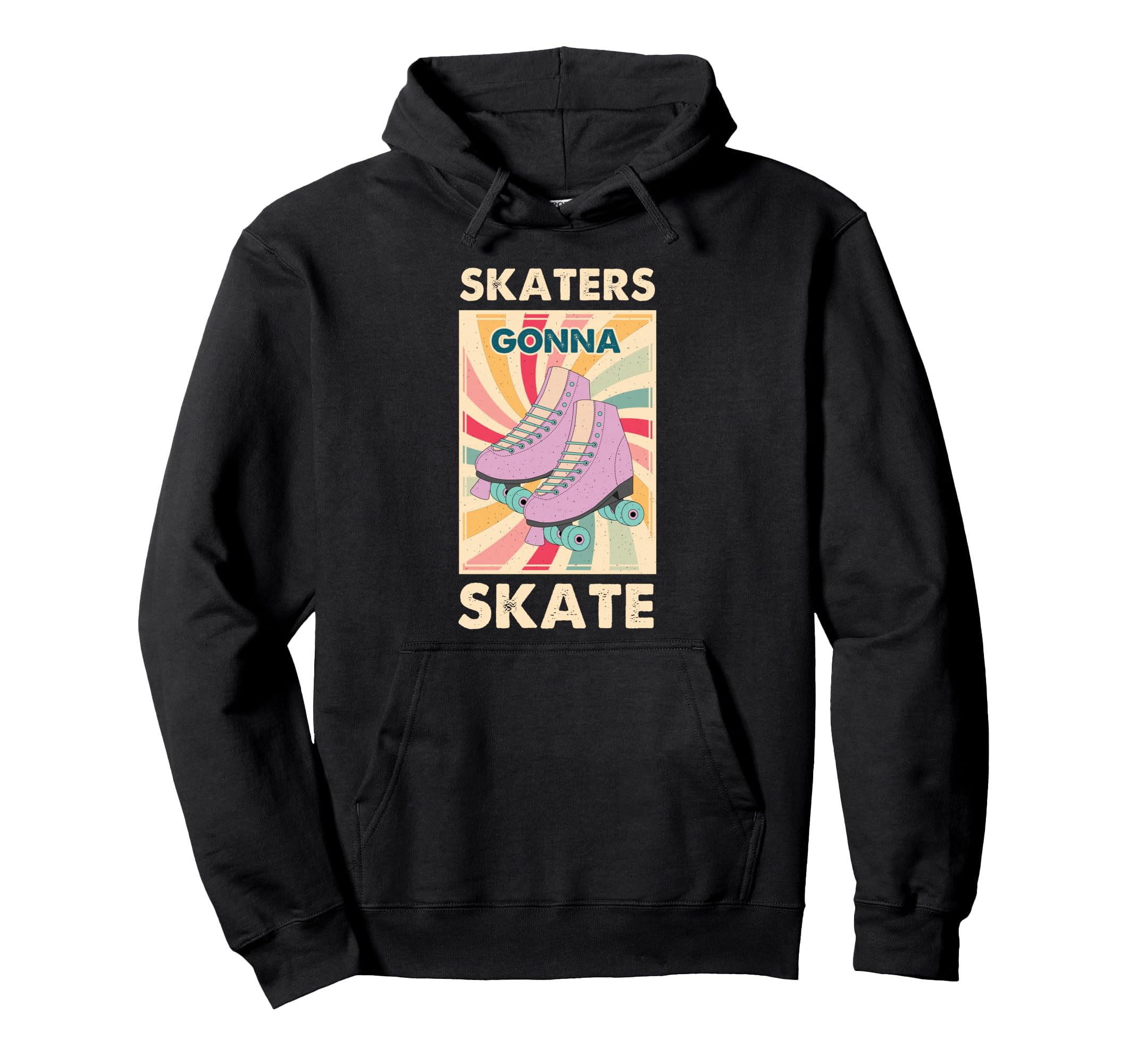 70S 80S Roller Skating Funny Skaters Hoodie - Streetwear Style for Adults - T-Shirt, Sweatshirt, Hoodie