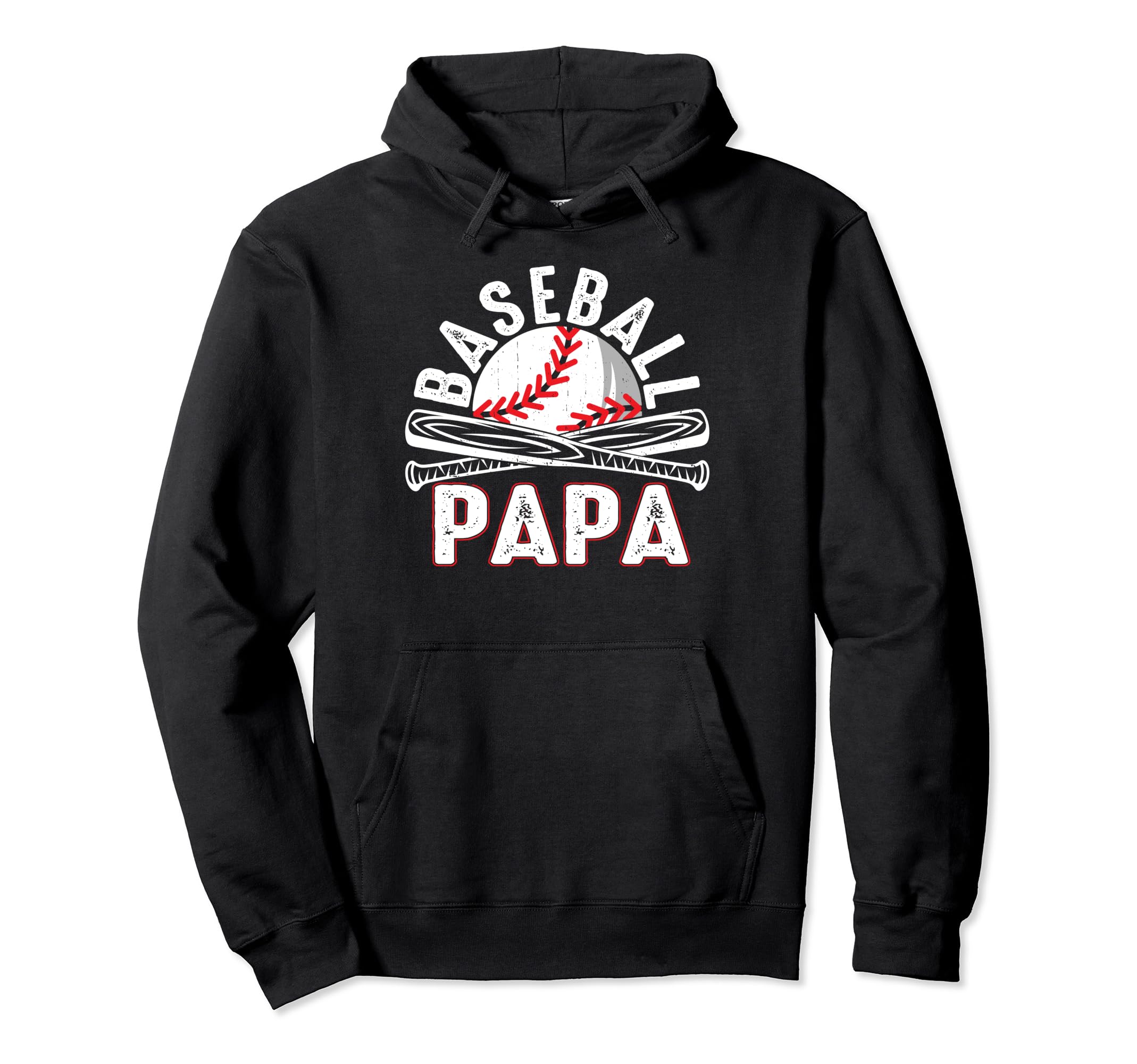 Baseball Papa Fathers Day Baseball Grandpa Hoodie - Custom Art Print Unisex - T-Shirt, Sweatshirt, Hoodie
