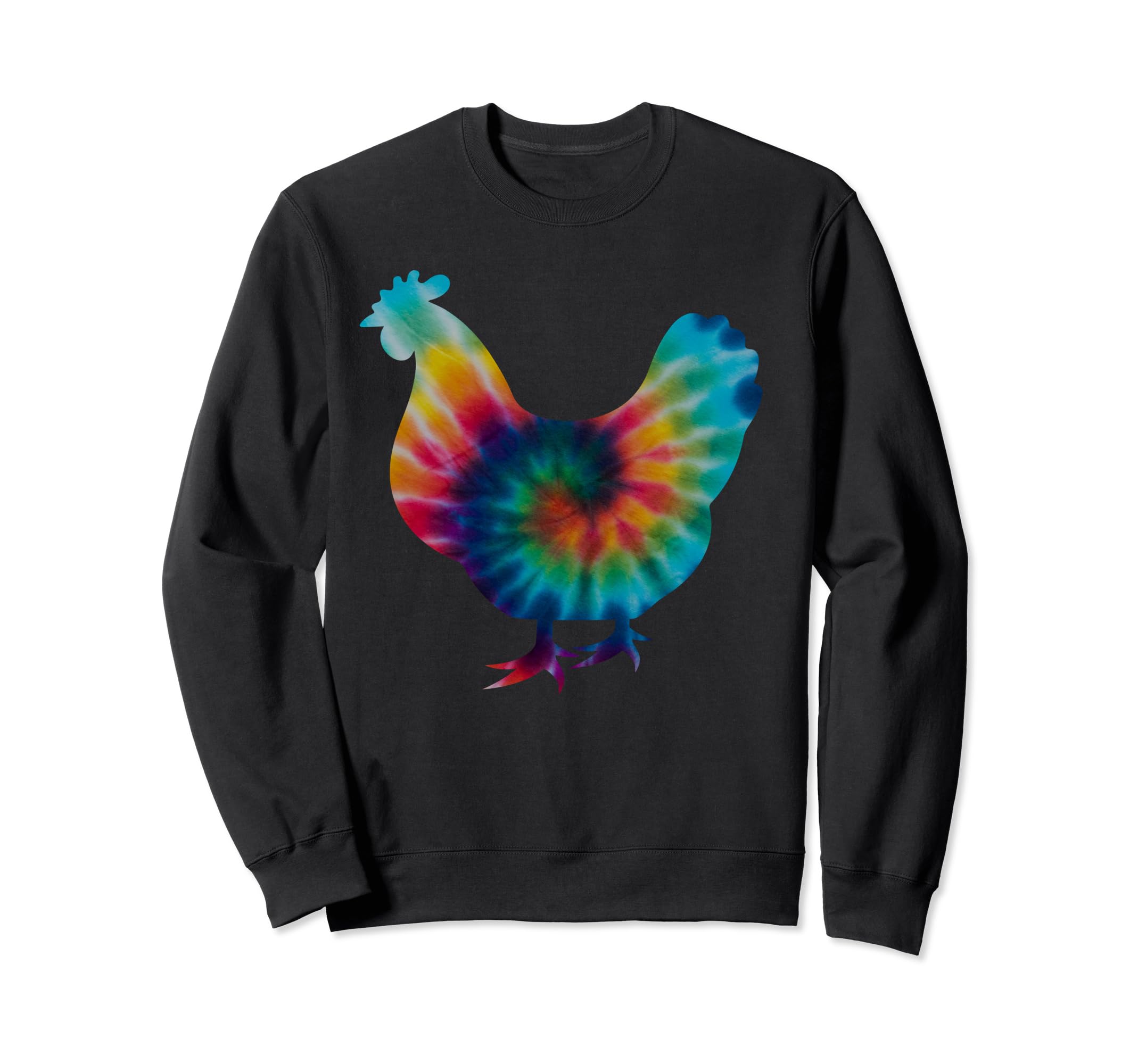 Funny Chicken Tie Dye Psychedelic Sweatshirt - Casual Everyday Wear Unisex - T-Shirt, Sweatshirt, Hoodie