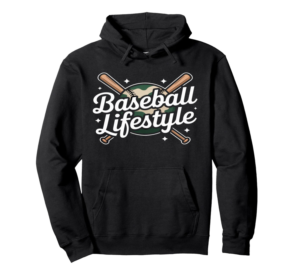 Baseball Lifestyle Game Day Player Life Hoodie - Unique Graphic Unisex - T-Shirt, Sweatshirt, Hoodie