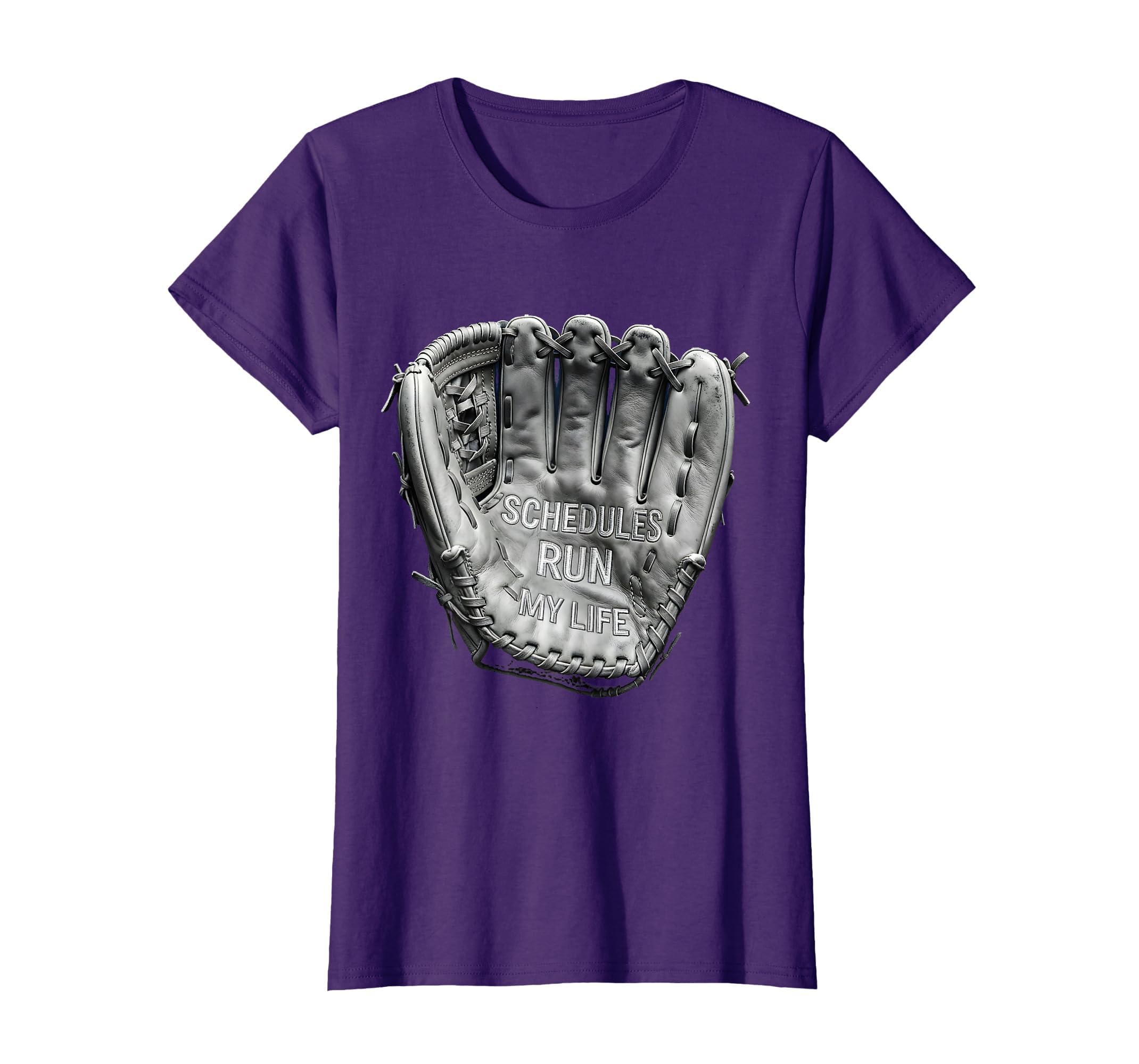 Schedules Run My Life Baseball Mom T-Shirt - Custom Art Print Unisex - T-Shirt, Sweatshirt, Hoodie