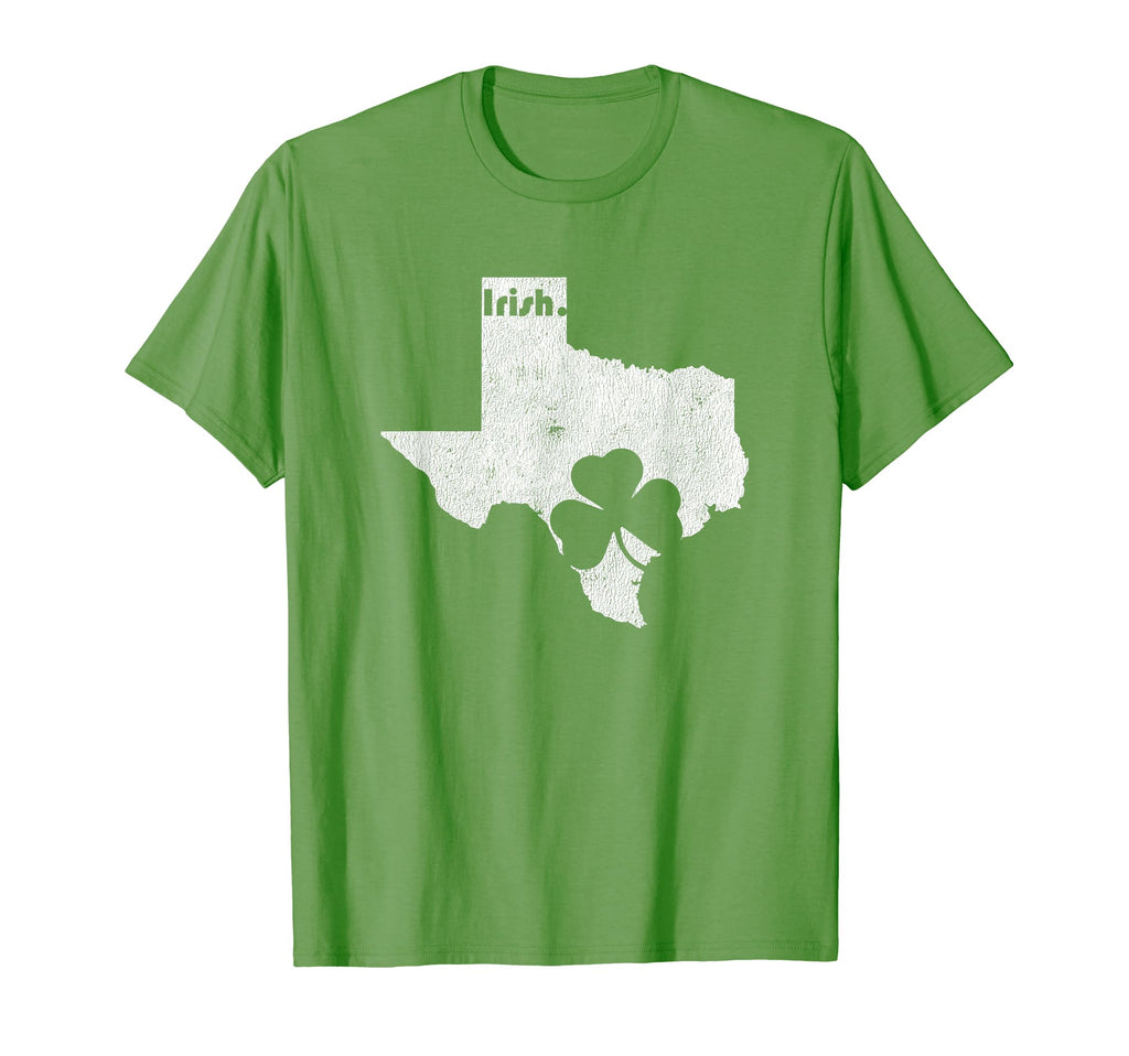 Texas St Patricks Day Distressed T-Shirt - Graphic Print Unisex - T-Shirt, Sweatshirt, Hoodie