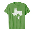 Texas St Patricks Day Distressed T-Shirt - Graphic Print Unisex - T-Shirt, Sweatshirt, Hoodie