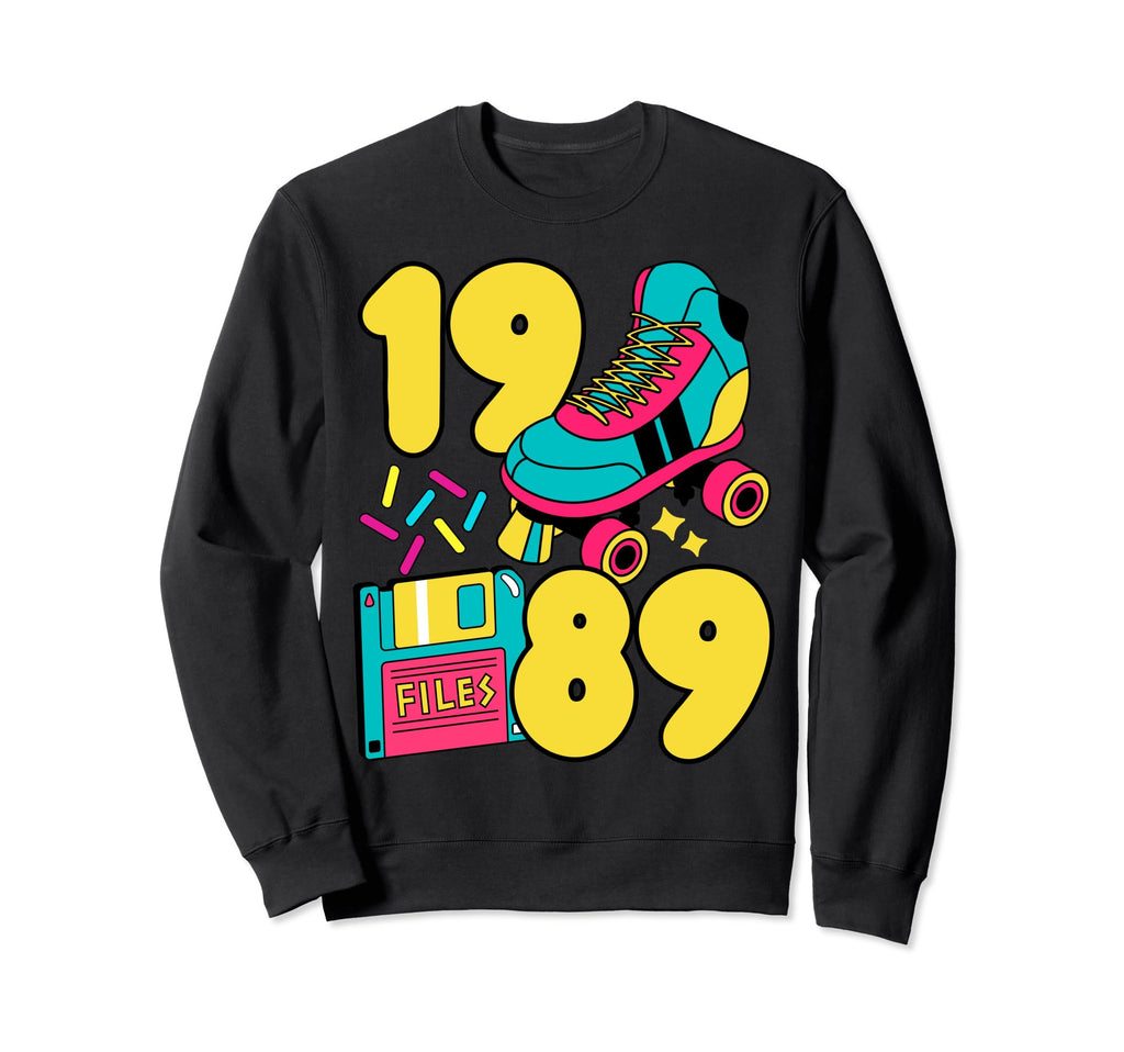 1989 Good Times 80S Tech Candy Roller Sweatshirt - Trendy Graphic Unisex - T-Shirt, Sweatshirt, Hoodie