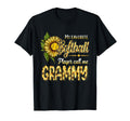Softball Baseball Sunflower Mothers T-Shirt - Trendy Graphic for Adults - T-Shirt, Sweatshirt, Hoodie