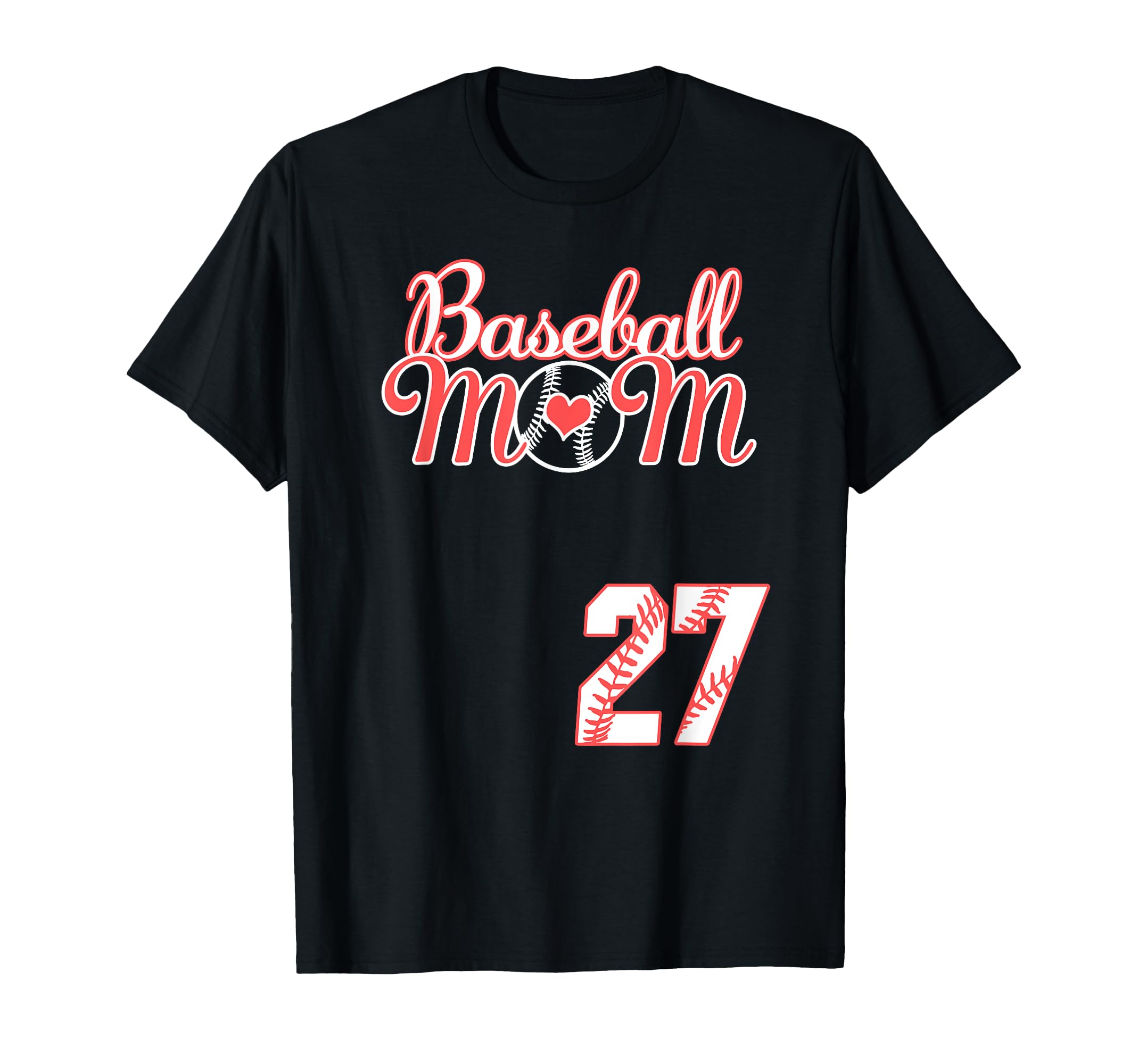 Baseball Mom Mothers Day 27 Baseball T-Shirt - Minimalist Print Unisex - T-Shirt, Sweatshirt, Hoodie