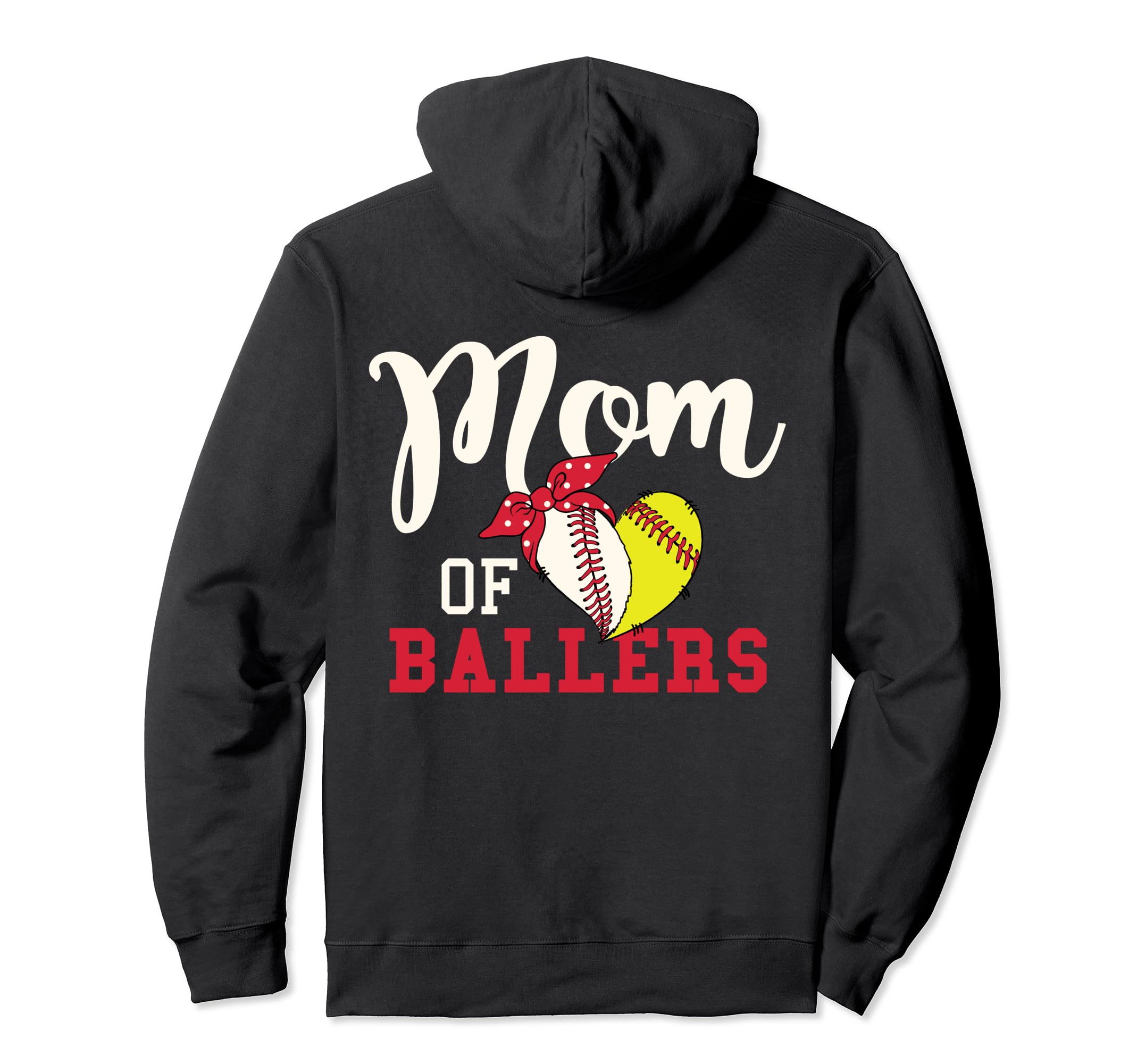 Mom Ballers Baseball Mom Softball Mom Hoodie - Aesthetic Graphic Unisex - T-Shirt, Sweatshirt, Hoodie