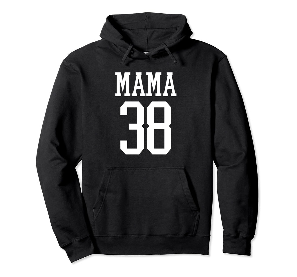 Number 38 Mama Biggest Fan Spirit Hoodie - Custom Art Print for Adults - T-Shirt, Sweatshirt, Hoodie