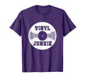 Vinyl Junkie Dj Old School Hip Hop House T-Shirt - Graphic Print Unisex - T-Shirt, Sweatshirt, Hoodie