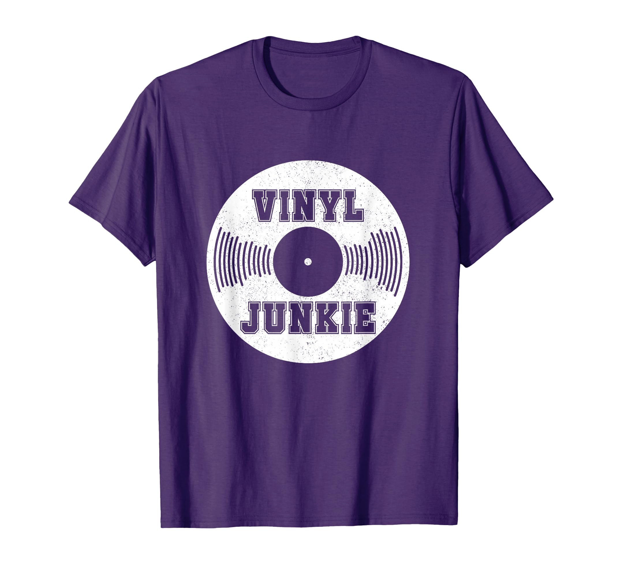 Vinyl Junkie Dj Old School Hip Hop House T-Shirt - Graphic Print Unisex - T-Shirt, Sweatshirt, Hoodie