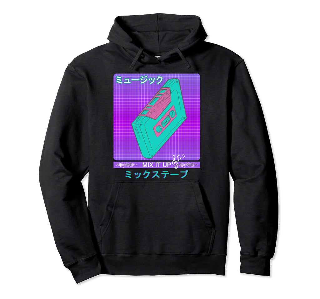 Mix Tape 90S 80S Japanese Otaku Hoodie - Casual Everyday Wear for Adults - T-Shirt, Sweatshirt, Hoodie