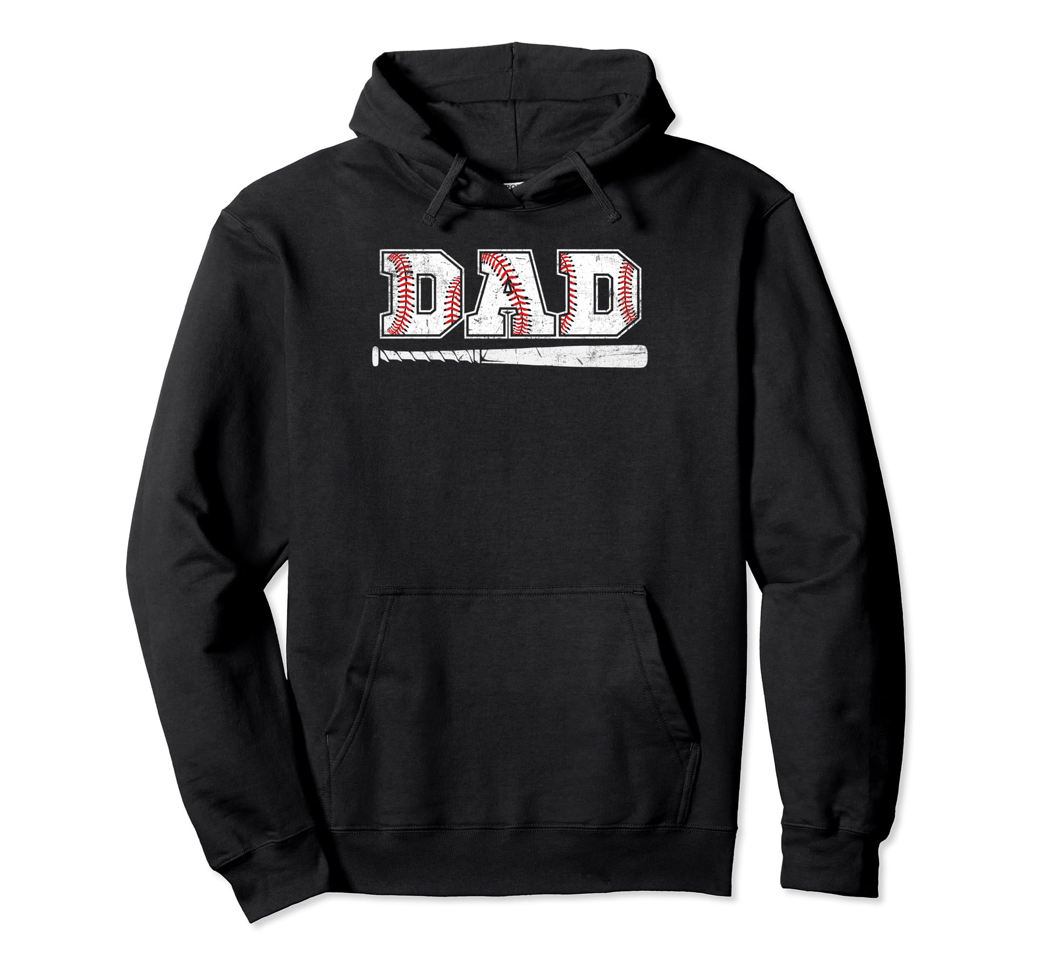 Baseball Dad Fathers Day Daddy Hoodie - Streetwear Style Men Women - T-Shirt, Sweatshirt, Hoodie