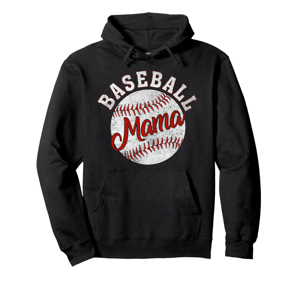 Baseball Mama Mothers Day Baseball Hoodie - Casual Everyday Wear Unisex - T-Shirt, Sweatshirt, Hoodie