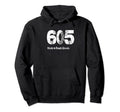 605 Made South Dakota Distressed Hoodie - Novelty Apparel Unisex - T-Shirt, Sweatshirt, Hoodie