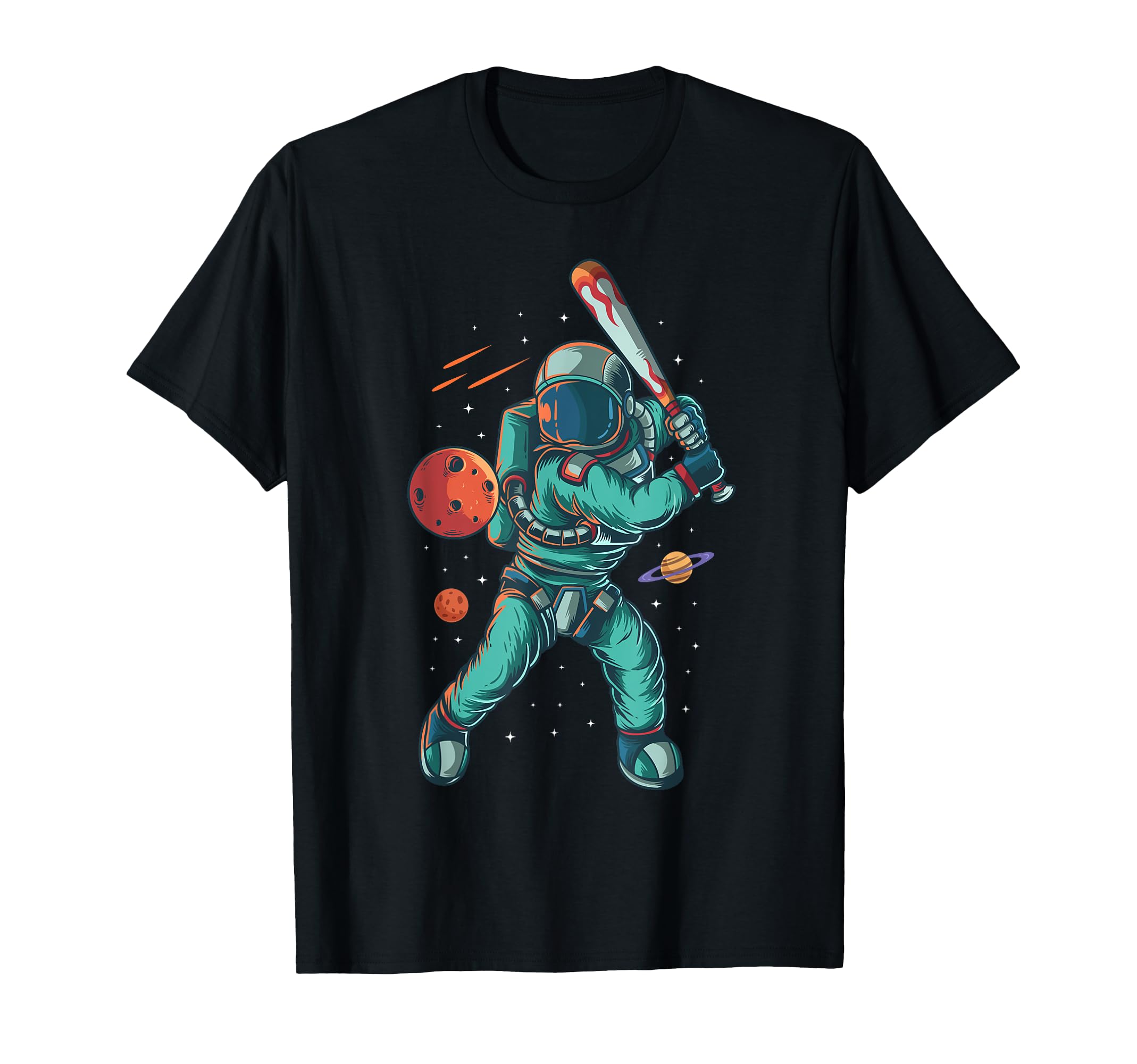 Astronaut Baseball Softball Strike T-Shirt - Fun Novelty Design Unisex - T-Shirt, Sweatshirt, Hoodie
