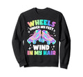 Roller Skate Wheels Under My Feet Sweatshirt - Custom Art Print Men Women - T-Shirt, Sweatshirt, Hoodie