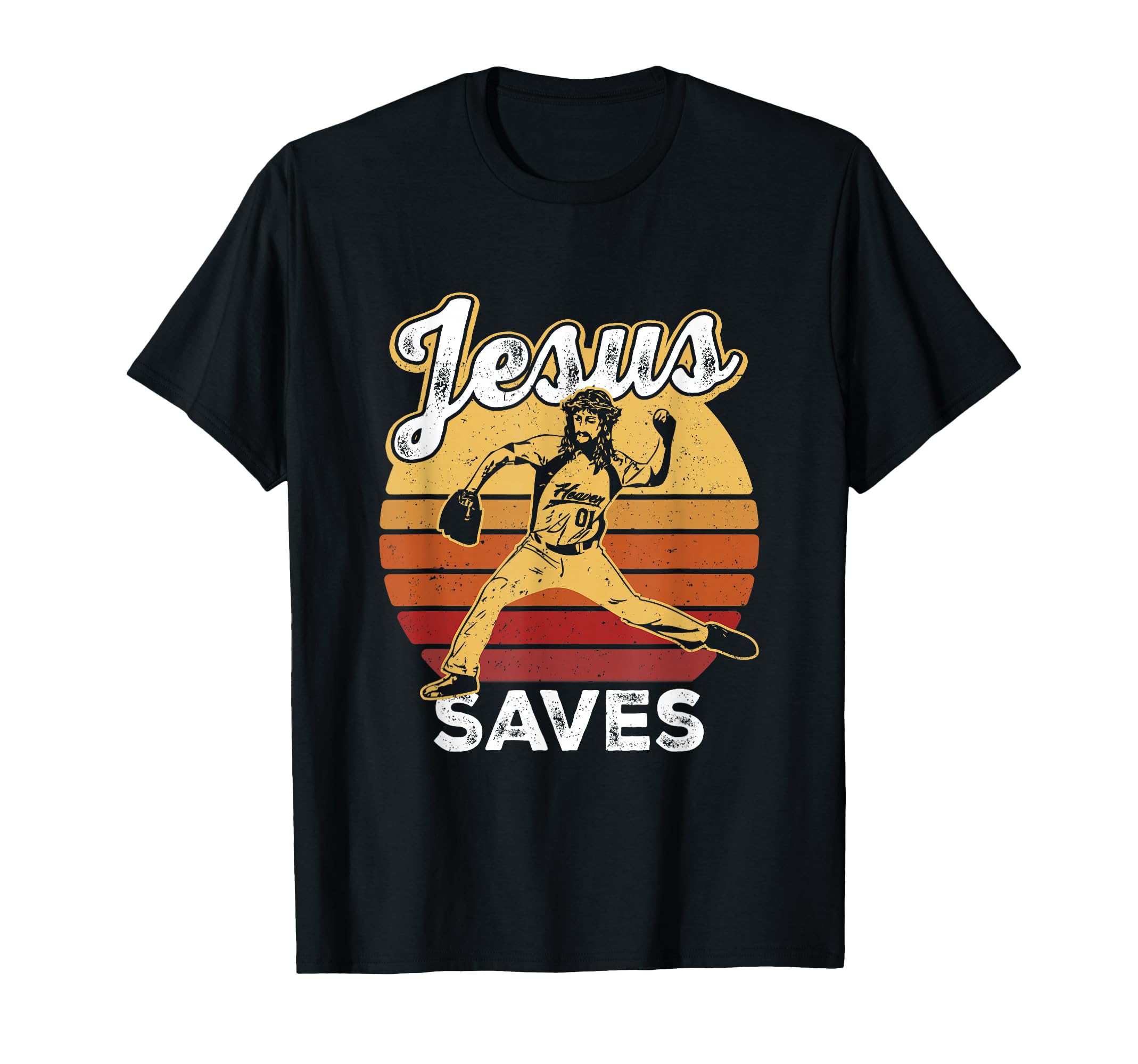 Jesus Saves Baseball Pitcher Fan T-Shirt - Fun Novelty Design Men Women - T-Shirt, Sweatshirt, Hoodie