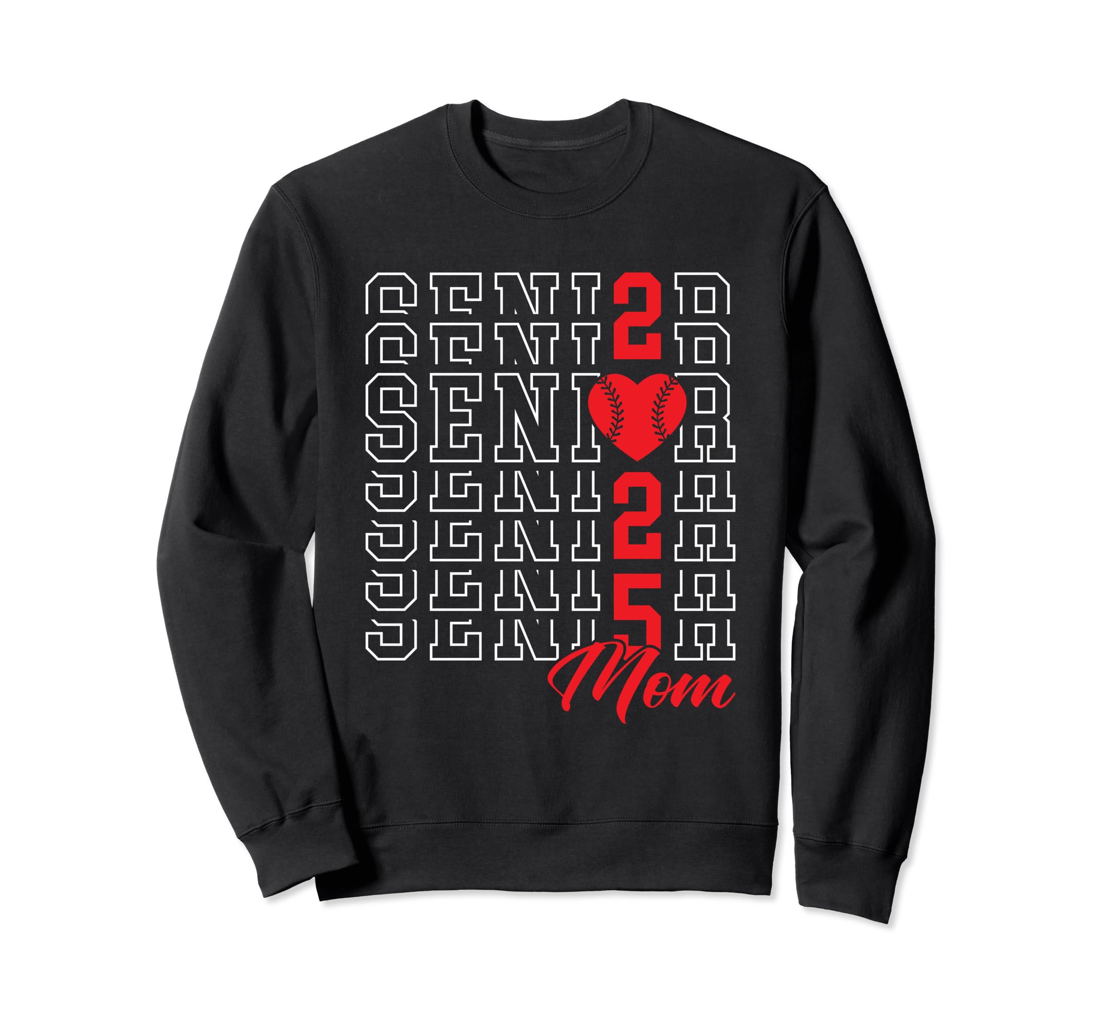 Baseball Senior Mom Graduation Sweatshirt - Custom Art Print Men Women - T-Shirt, Sweatshirt, Hoodie