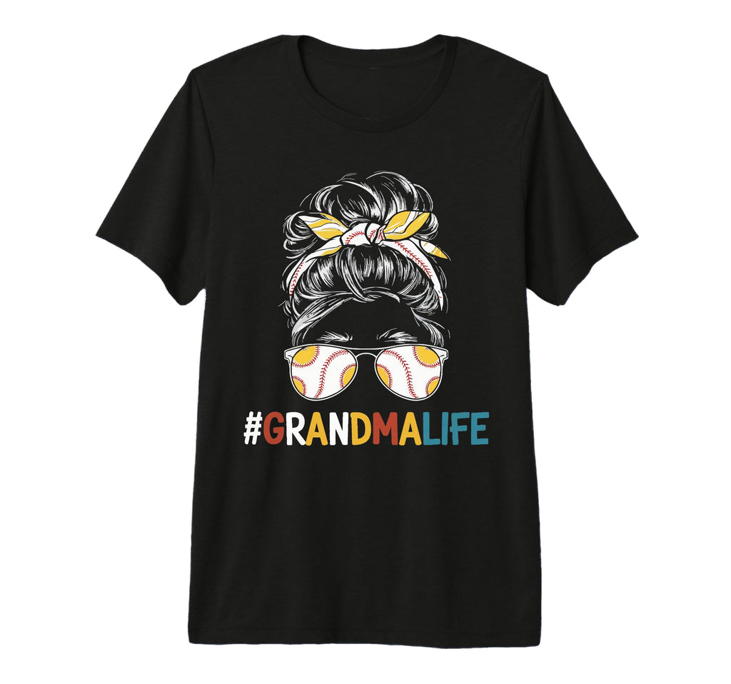 Baseball Grandma Grandmother Granny T-Shirt - Aesthetic Graphic Men Women - T-Shirt, Sweatshirt, Hoodie