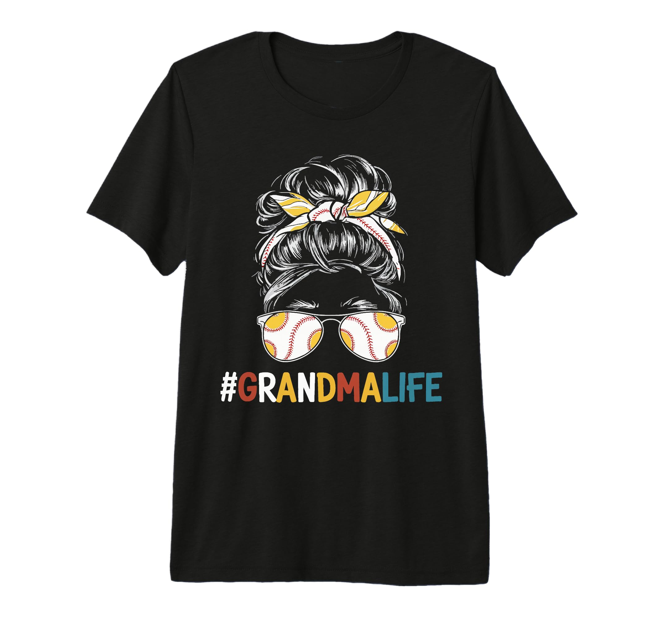 Baseball Grandma Grandmother Granny T-Shirt - Aesthetic Graphic Men Women - T-Shirt, Sweatshirt, Hoodie