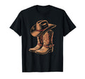 Cowboy Boots Western Country Cowgirl T-Shirt - Custom Art Print Unisex - T-Shirt, Sweatshirt, Hoodie