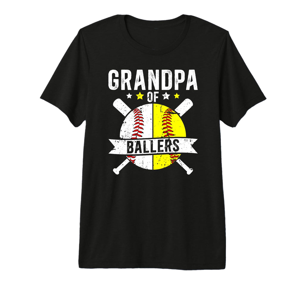Mens Grandpa Ballers Softball T-Shirt - Streetwear Style Men Women - T-Shirt, Sweatshirt, Hoodie