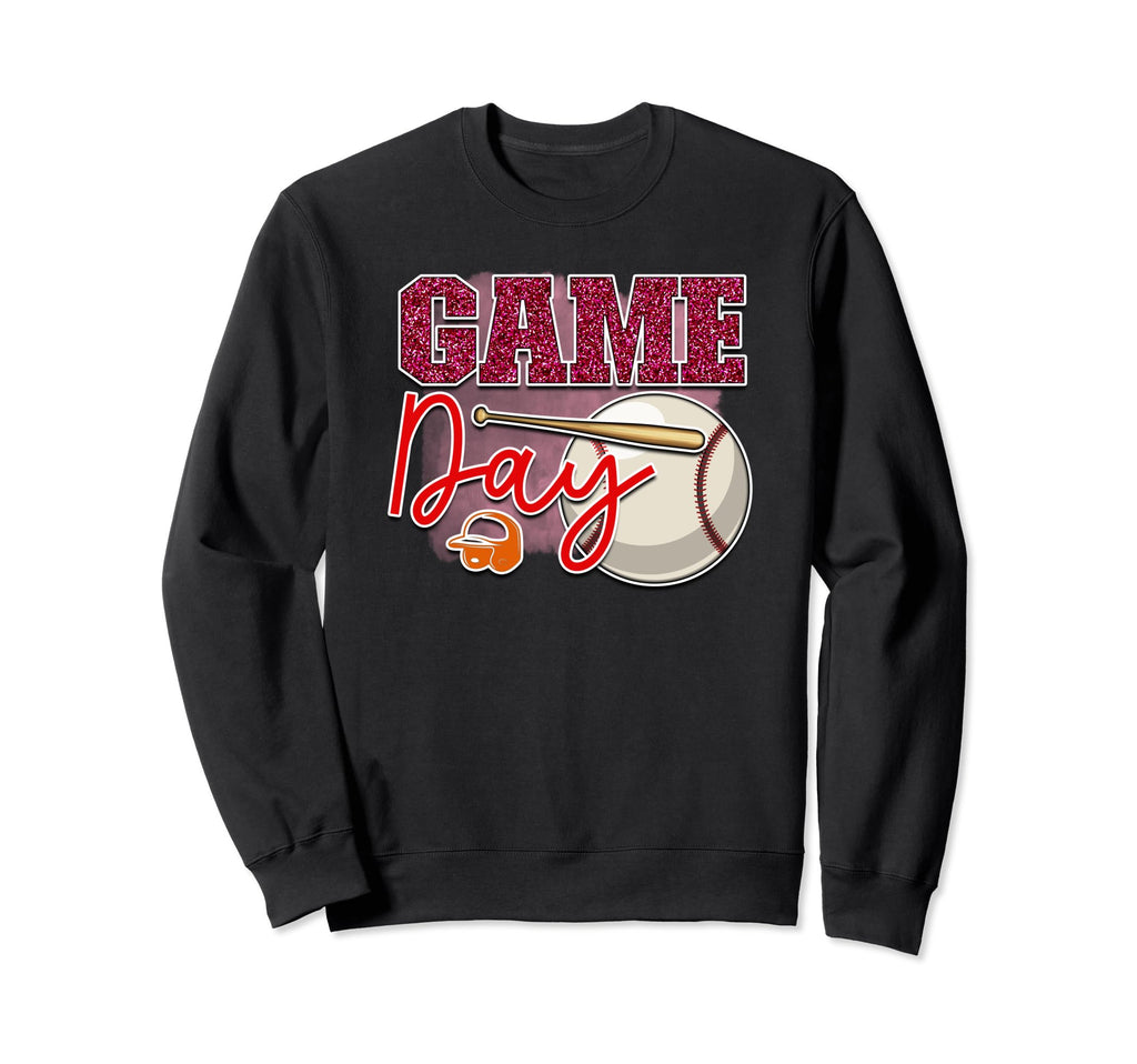 Baseball Mom Is Sports Fan Is Sweatshirt - Casual Everyday Wear Unisex - T-Shirt, Sweatshirt, Hoodie